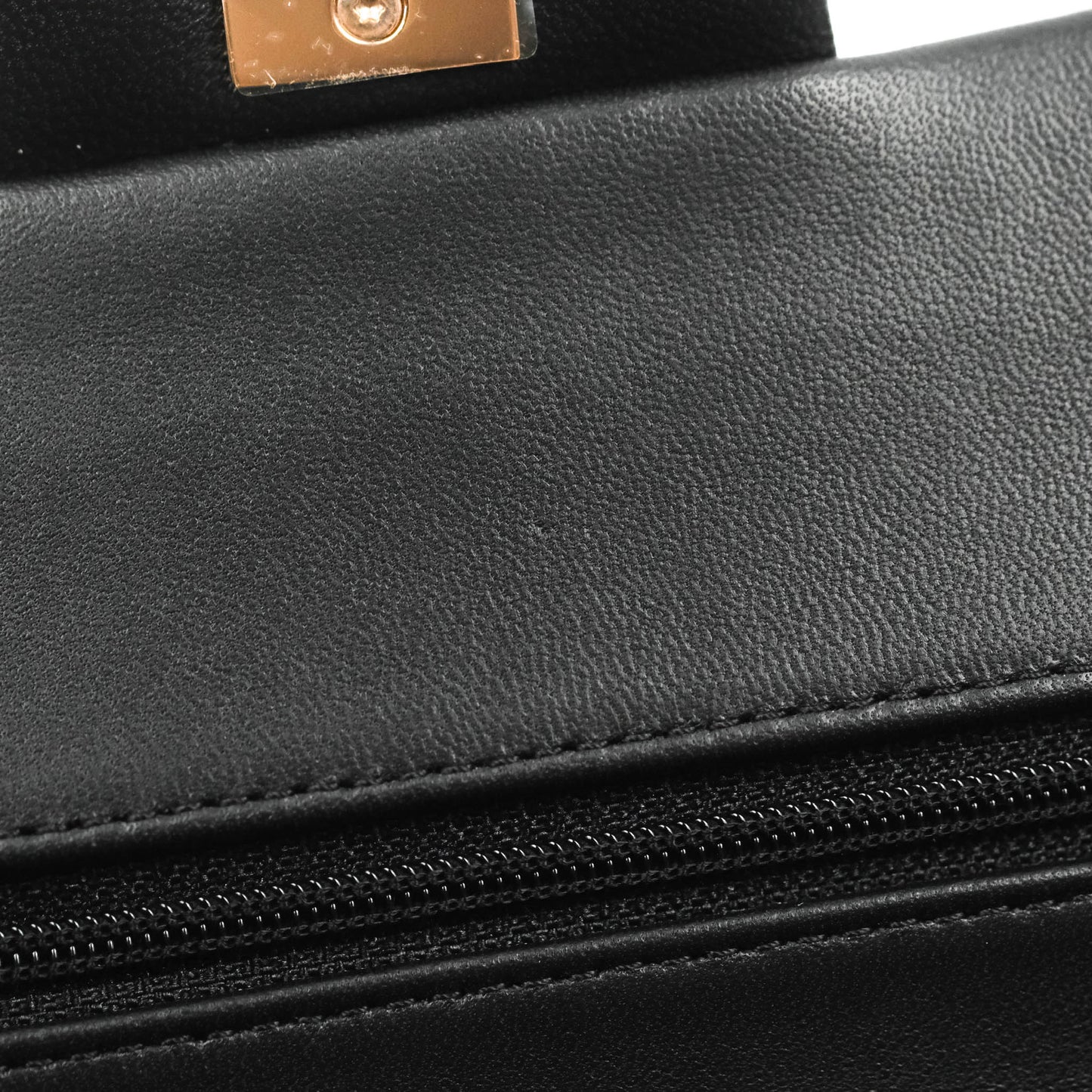 Chanel Classic Small S/M Flap Black Lambskin Rose Pink-Gold Hardware