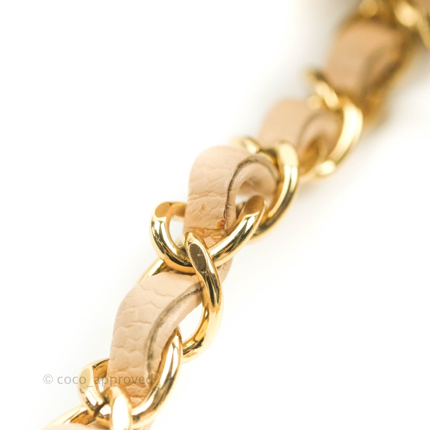 Chanel Classic M/L Medium Flap Quilted Beige Caviar Gold Hardware