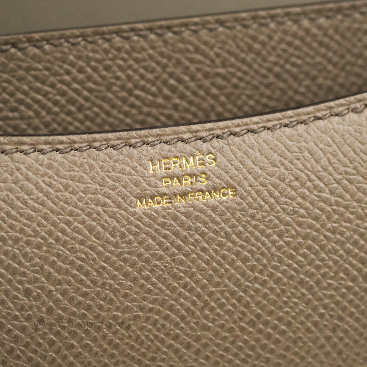Hermès Constance Mini 18cm 8F Gris Etain Epsom Gold Hardware