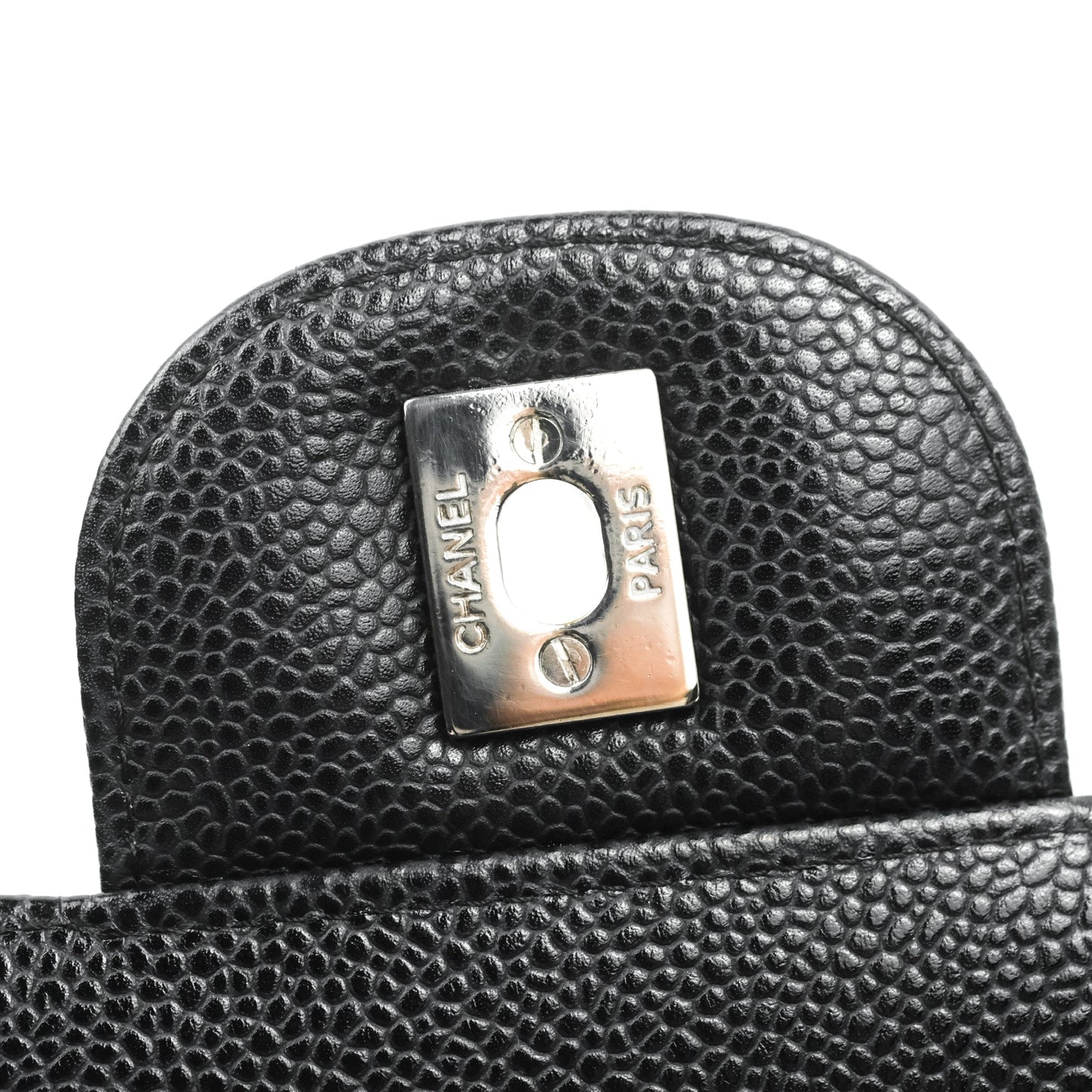 Chanel Jumbo Double Flap Black Caviar Silver Hardware⁣⁣