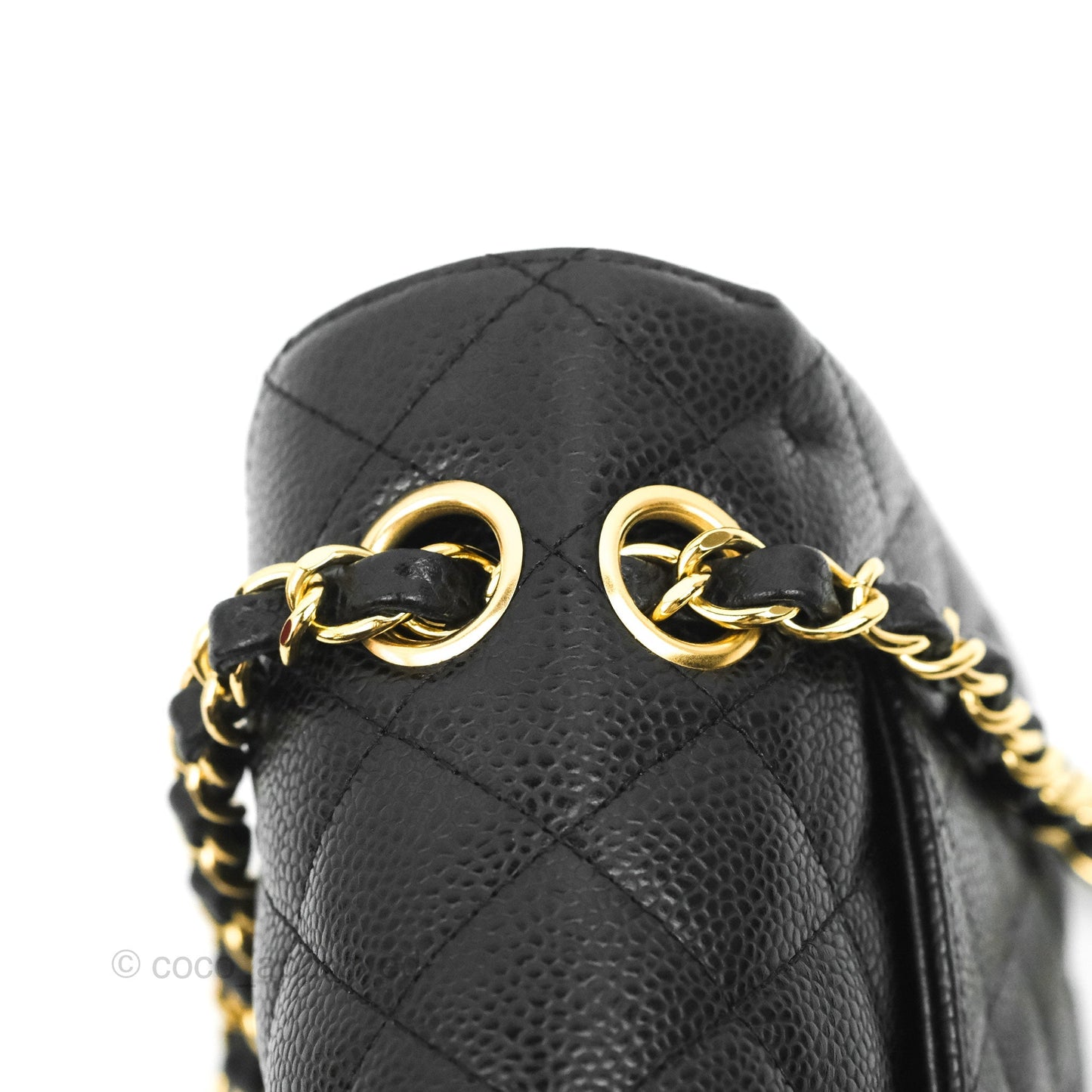 Chanel Small Classic Quilted Flap Black Caviar Gold Hardware
