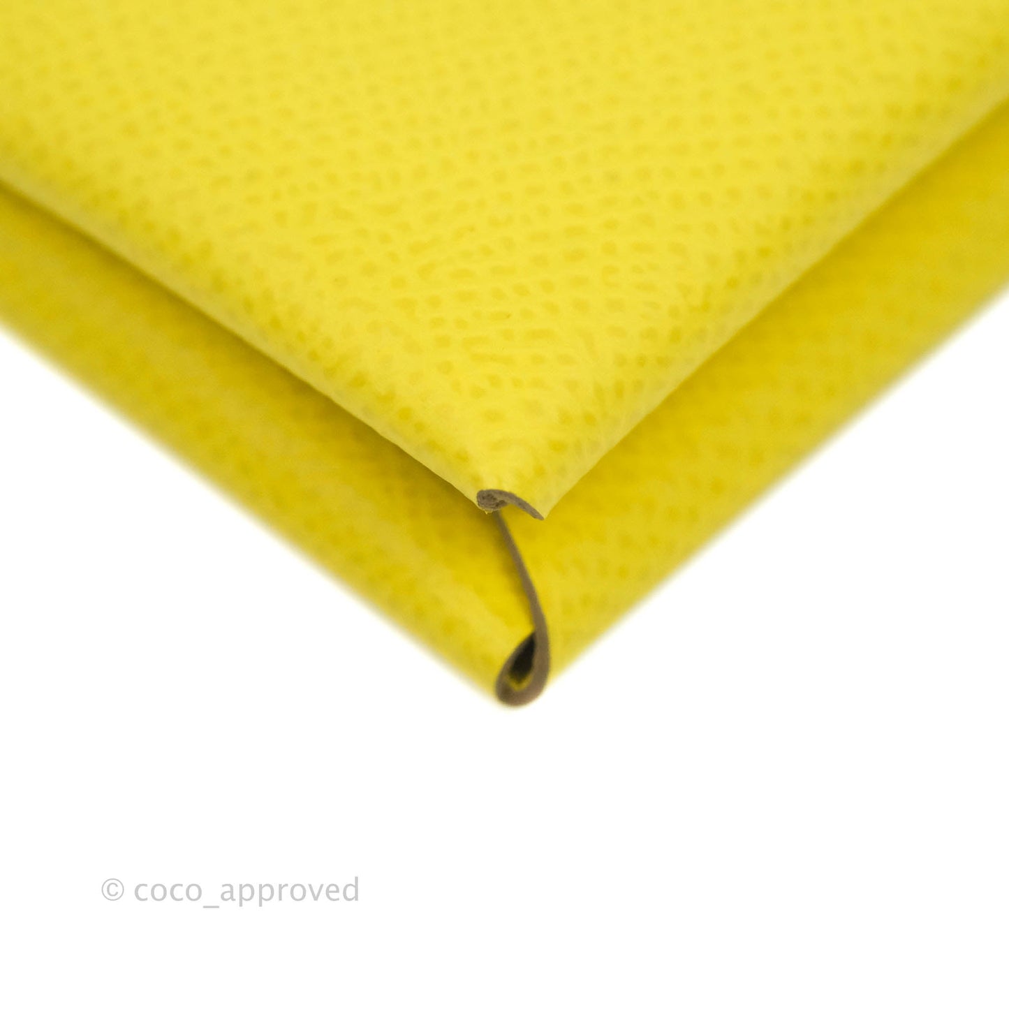 Hermès Calvi Card Holder Epsom Yellow