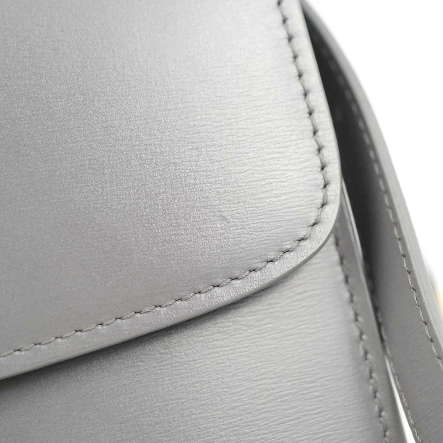 Celine Teen Classic Box Flap Light Grey Calfskin