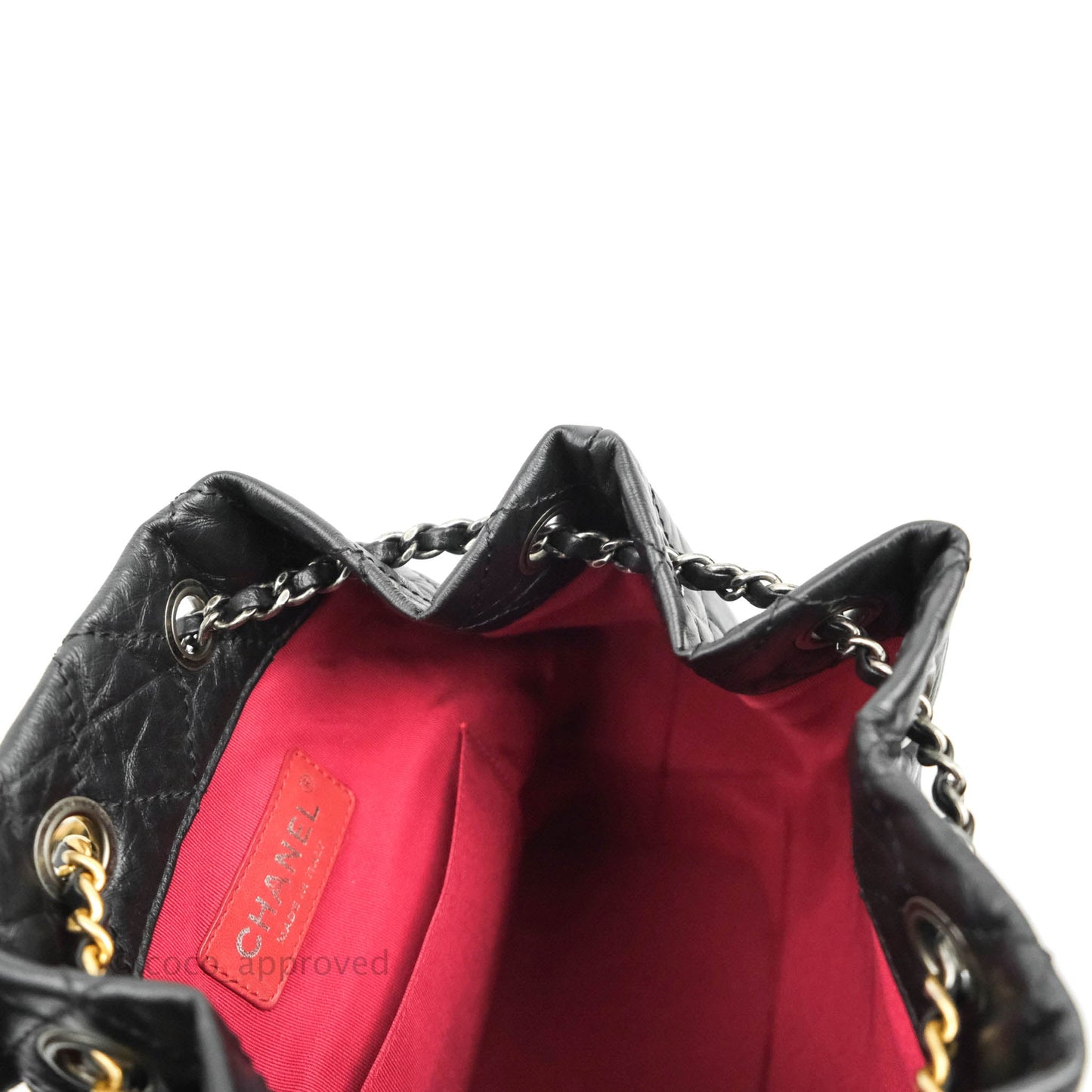 Chanel Small Gabrielle Backpack Black Aged Calfskin