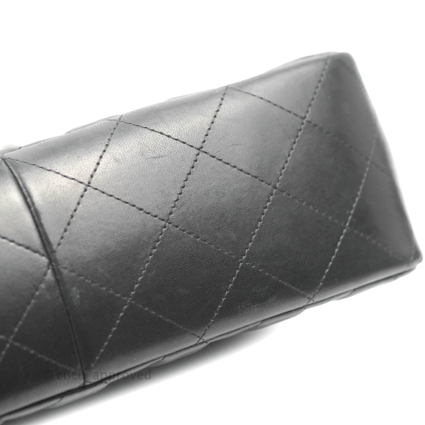 Chanel Jumbo Double Flap Black Lambskin Silver Hardware⁣⁣