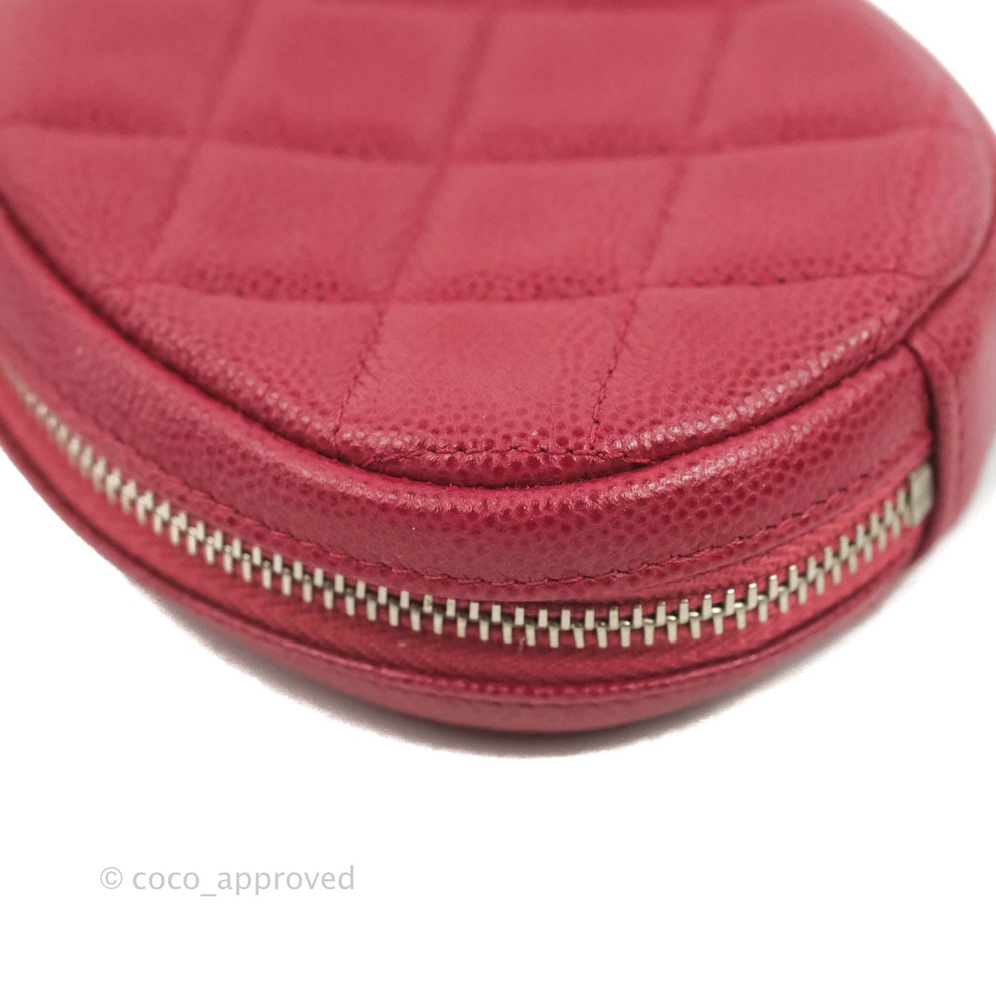 Chanel Red Round Coin Purse