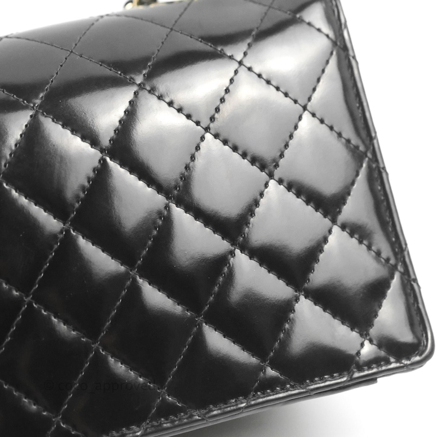 Chanel Mini Flap Clutch with Chain Black Gold Hardware