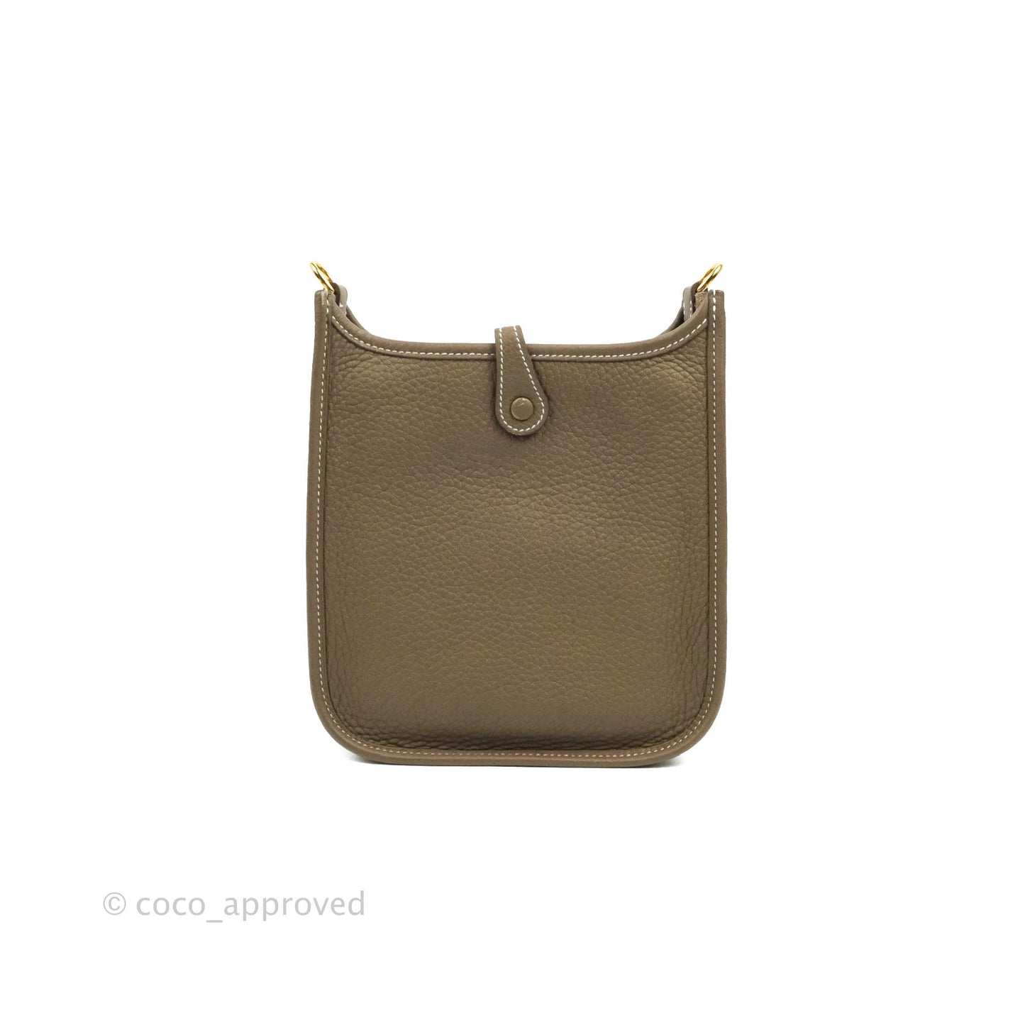 Hermès Mini Evelyne 16 Amazone Clemence Etoupe Gold Hardware