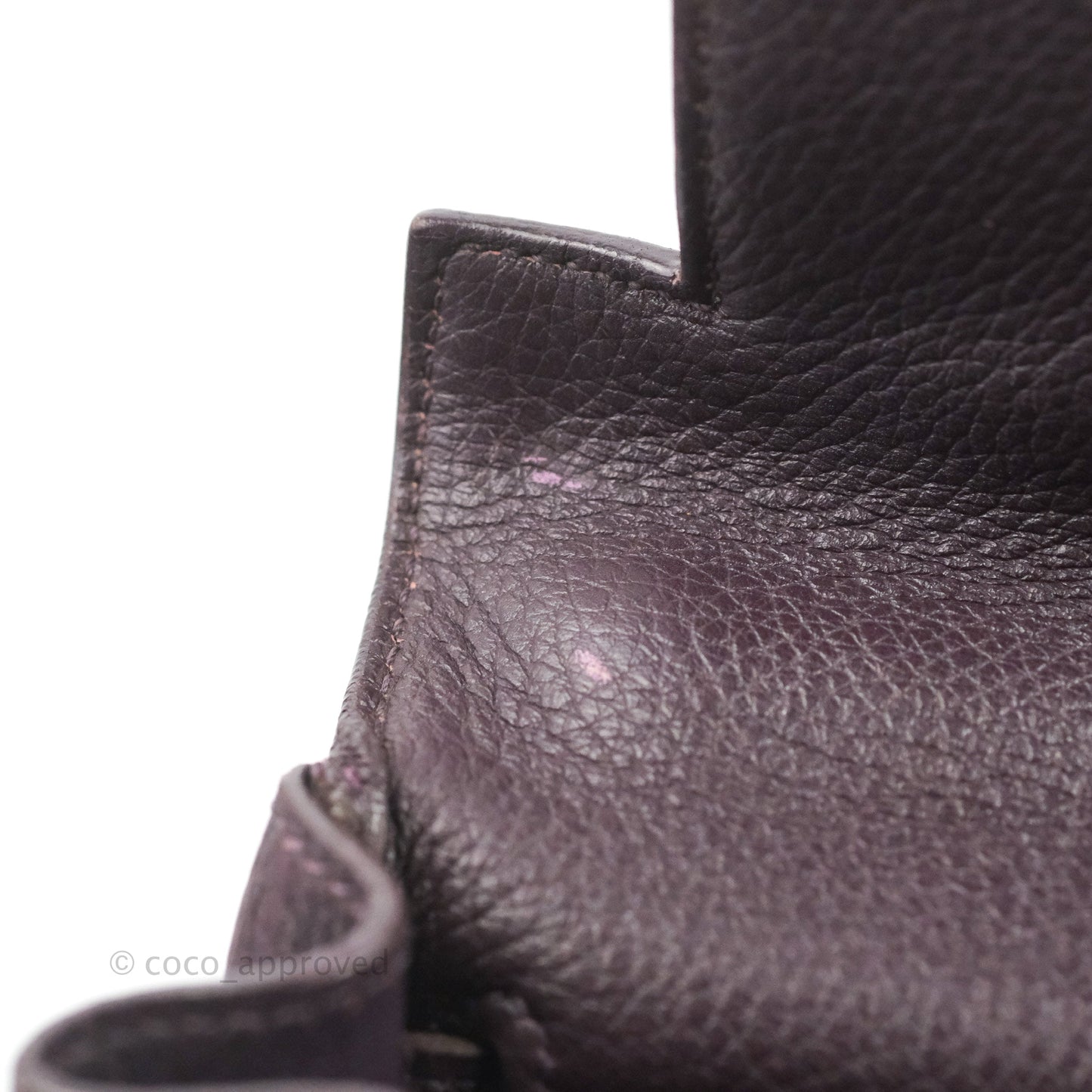 Hermès Retourne Kelly 28 Raisin TPM Palladium Hardware