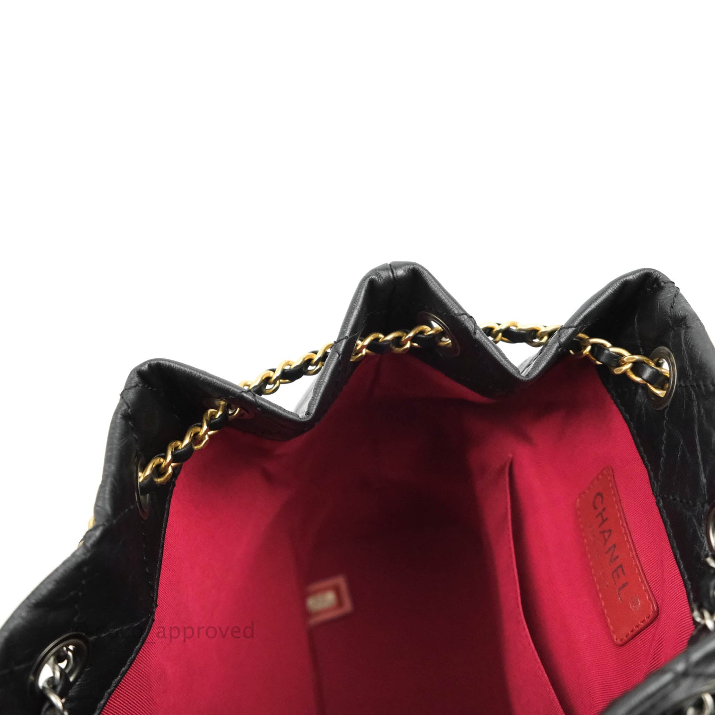 Chanel Small Gabrielle Backpack Black Aged Calfskin
