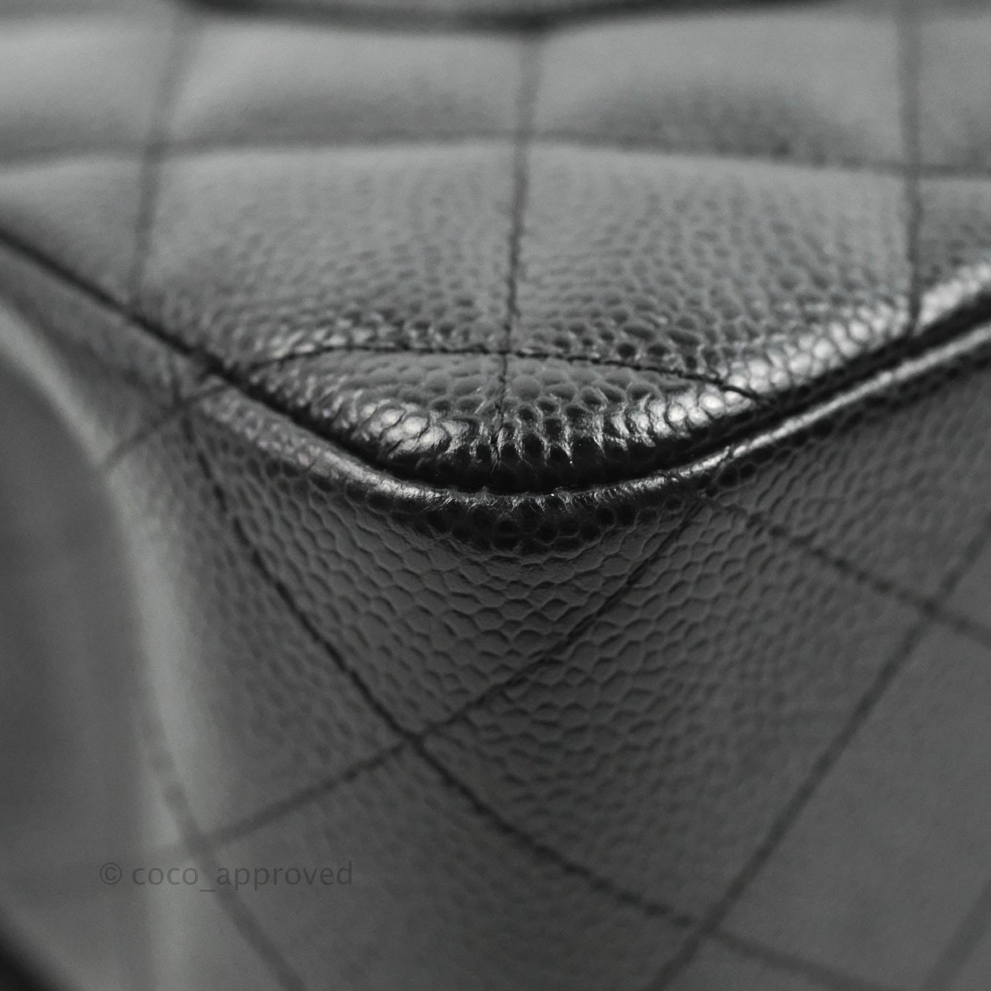 Chanel Jumbo Double Flap Black Caviar Silver Hardware⁣⁣