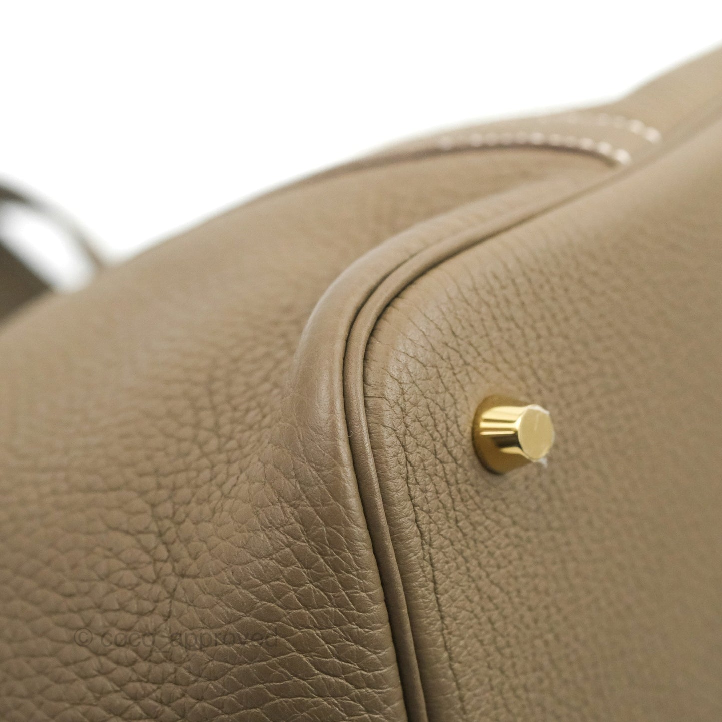 Hermès Picotin Lock 22 Clemence Etoupe Gold Hardware