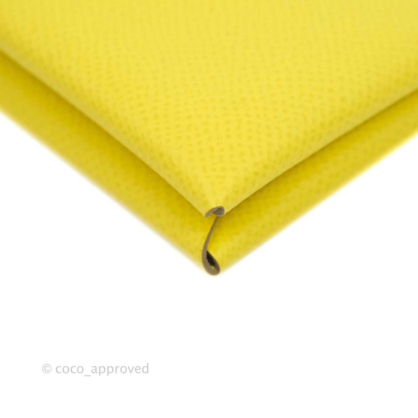 Hermès Calvi Card Holder Epsom Yellow