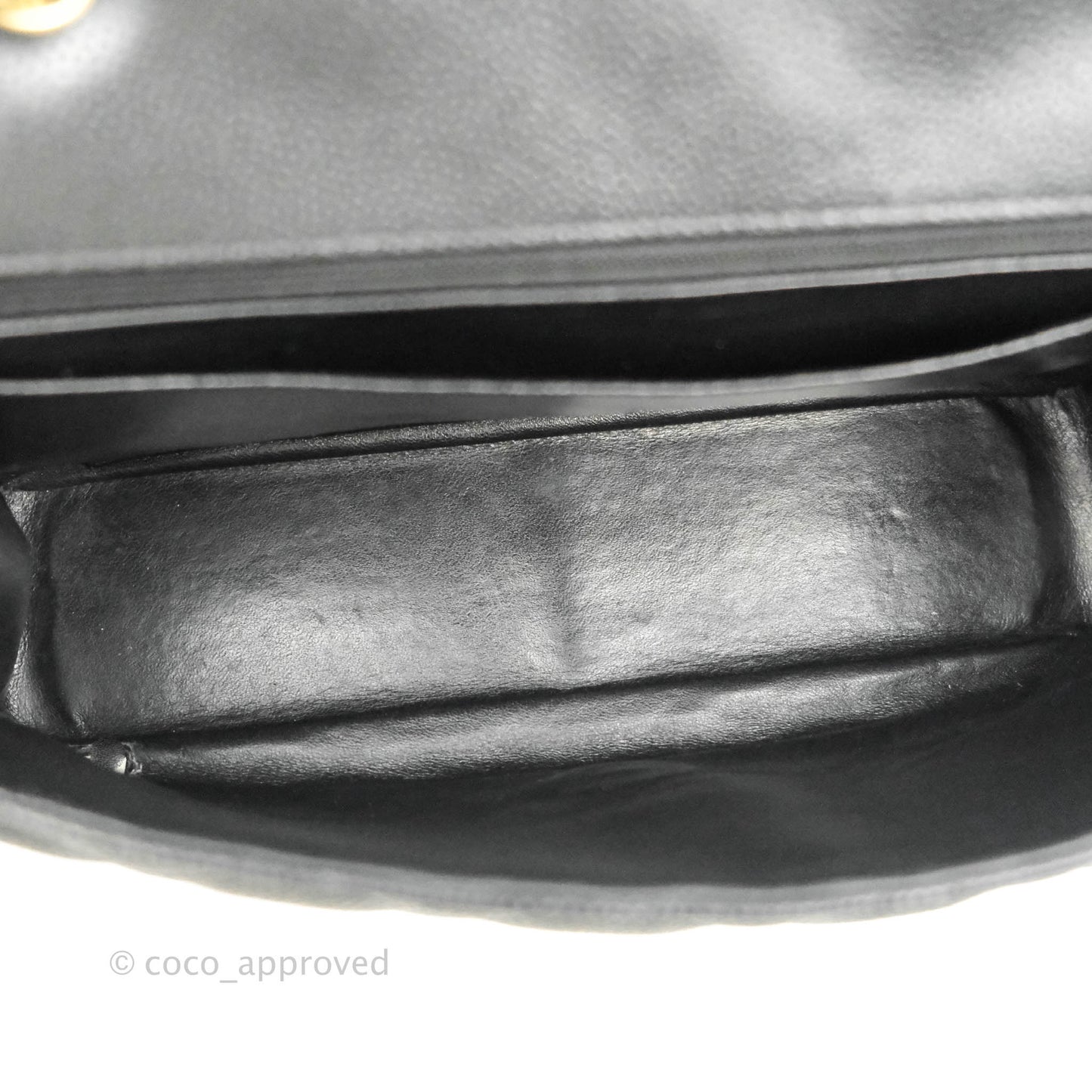 Chanel Jumbo Single Flap Black Caviar Gold Hardware