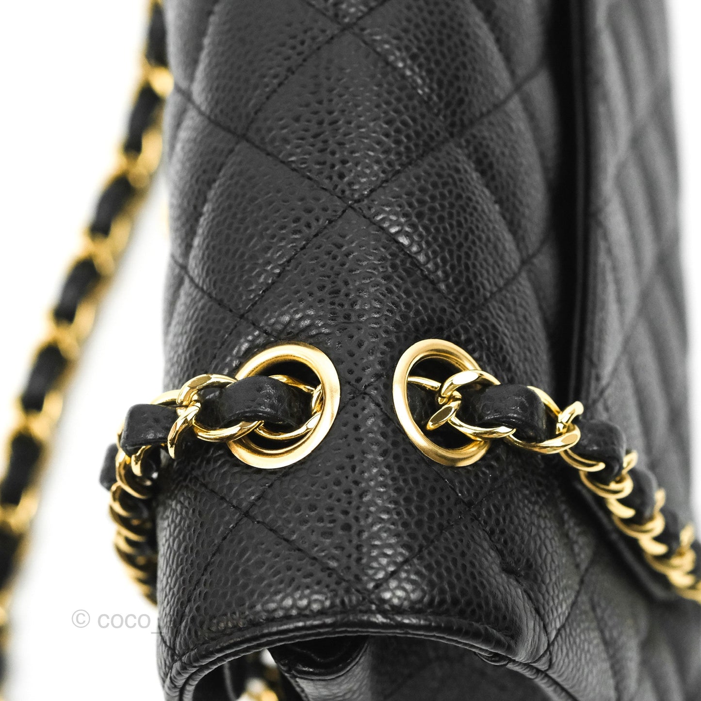 Chanel Small Classic Quilted Flap Black Caviar Gold Hardware