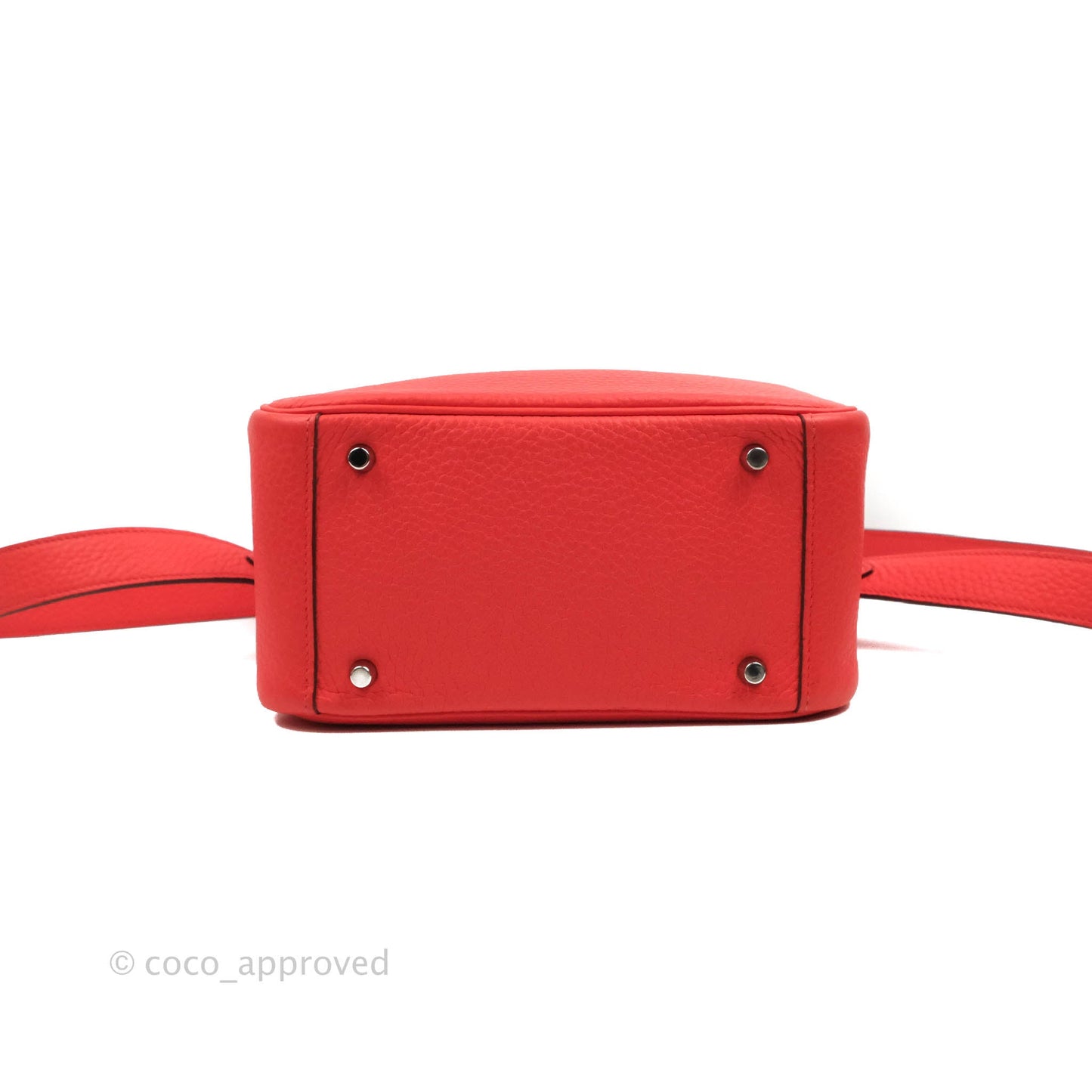 Hermès Mini Lindy 20 Taurillon Clemence Rose Texas Palladium Hardware