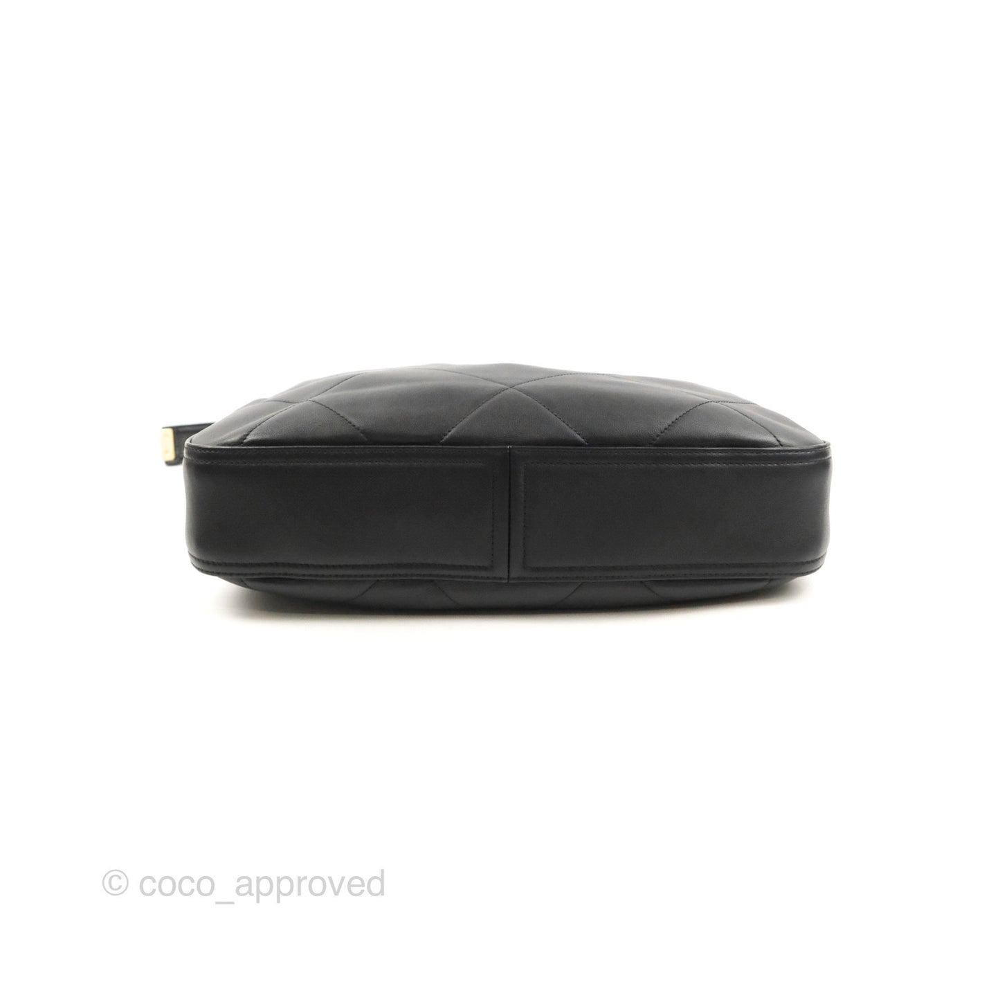 Chanel Large Stitched Easy Mood Hobo Black Calfskin