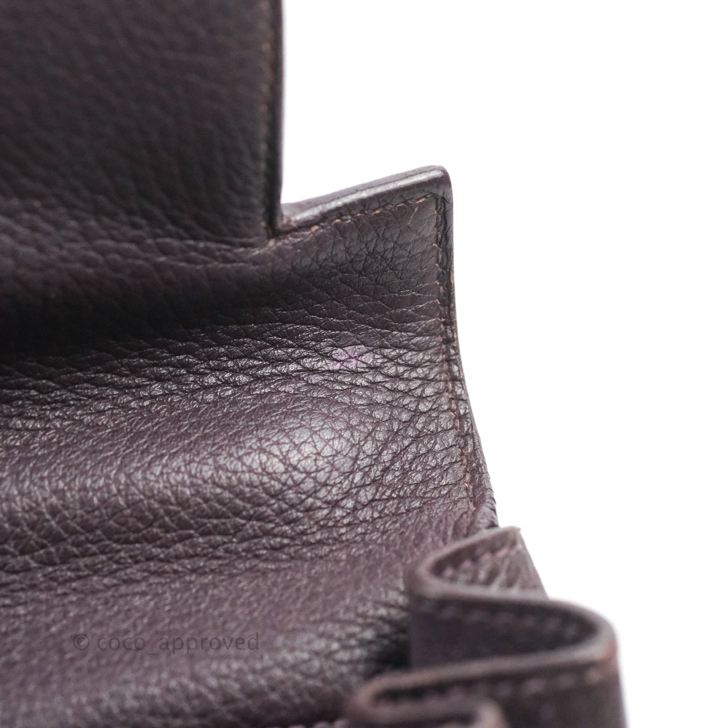 Hermès Retourne Kelly 28 Raisin TPM Palladium Hardware