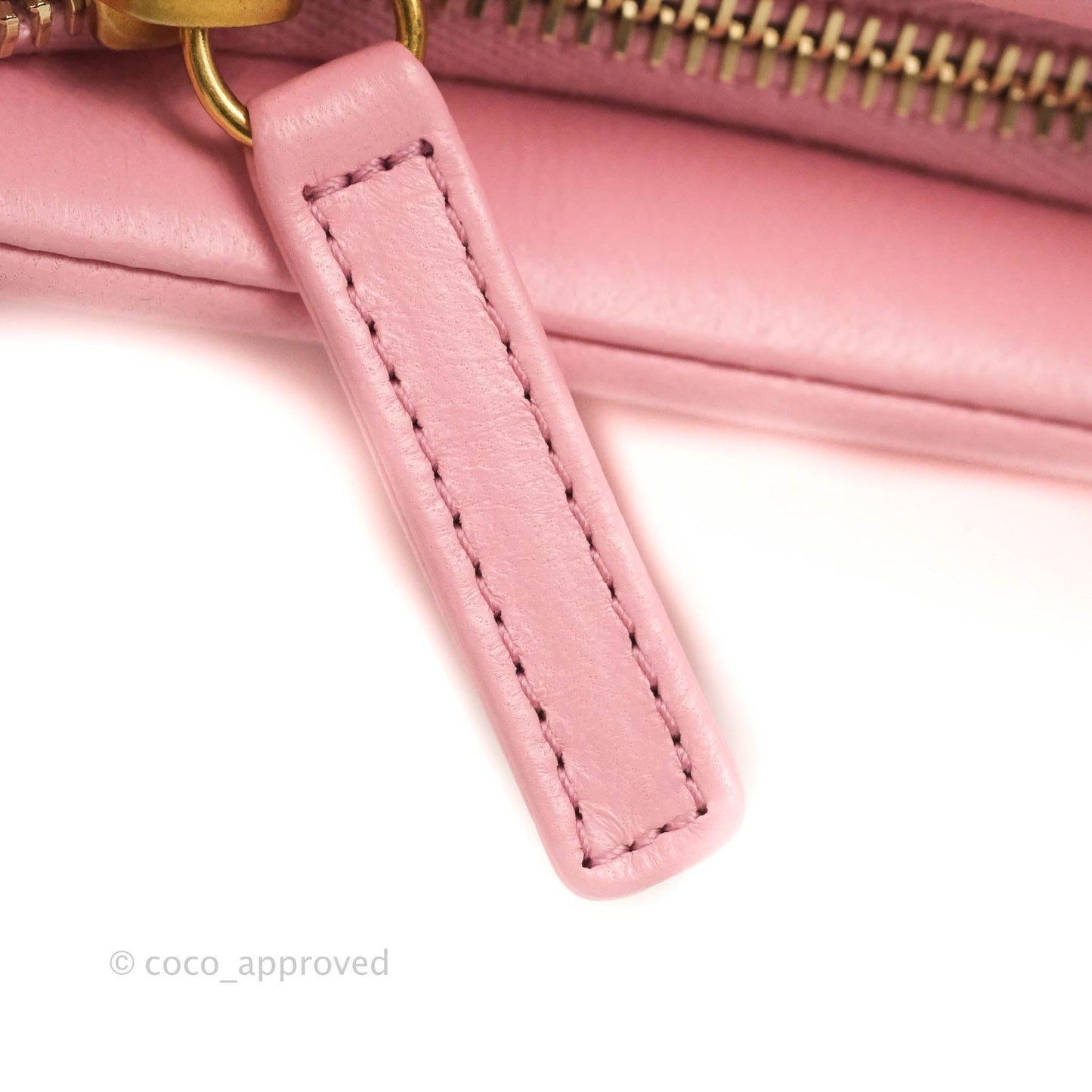 Chanel Quilted CC Chain Hobo Bag Pink Lambskin Aged Gold Hardware