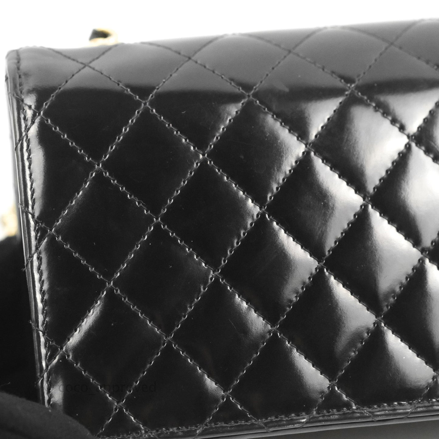 Chanel Mini Flap Clutch with Chain Black Gold Hardware