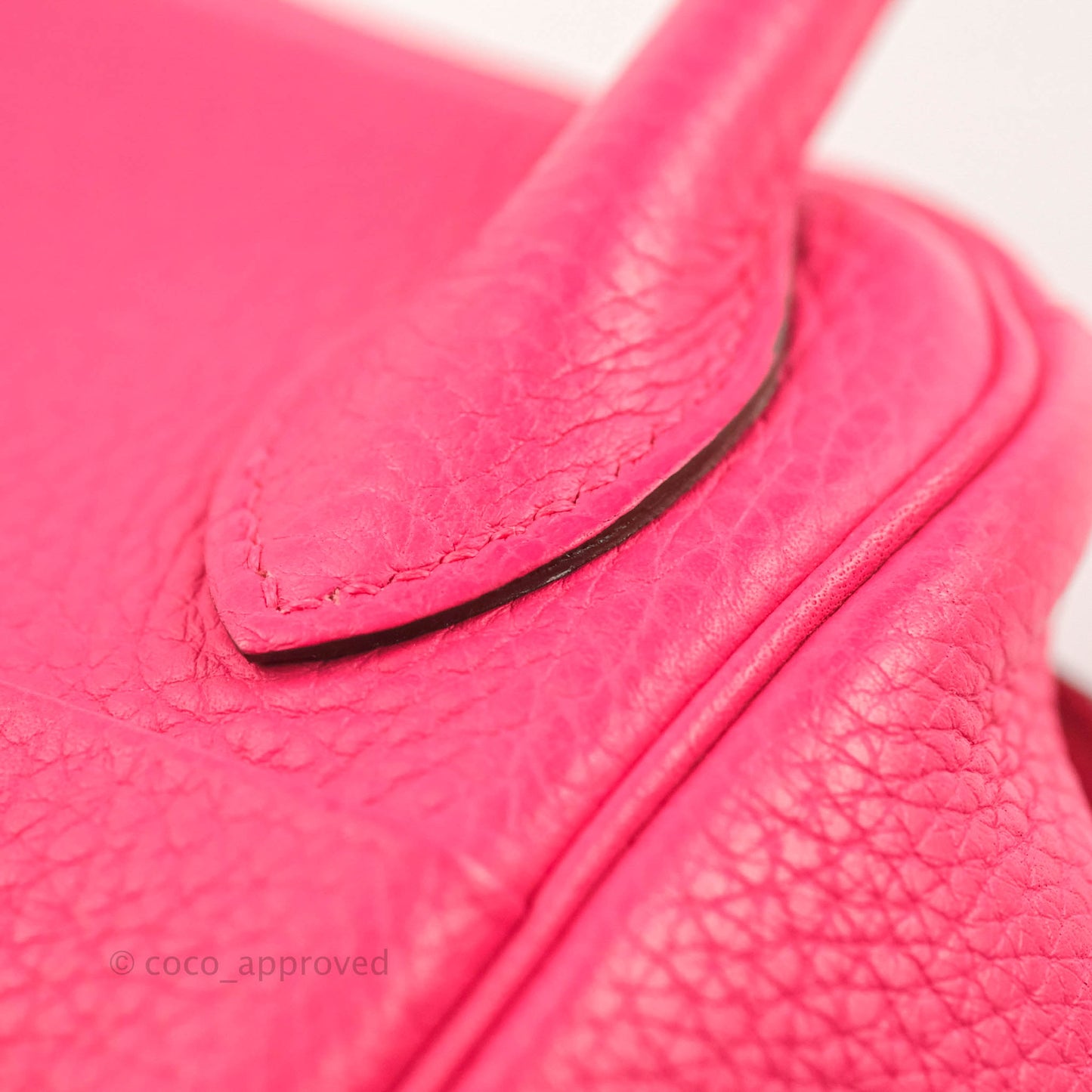 Hermès Lindy 30 Rose Extreme Clemence Palladium Hardware