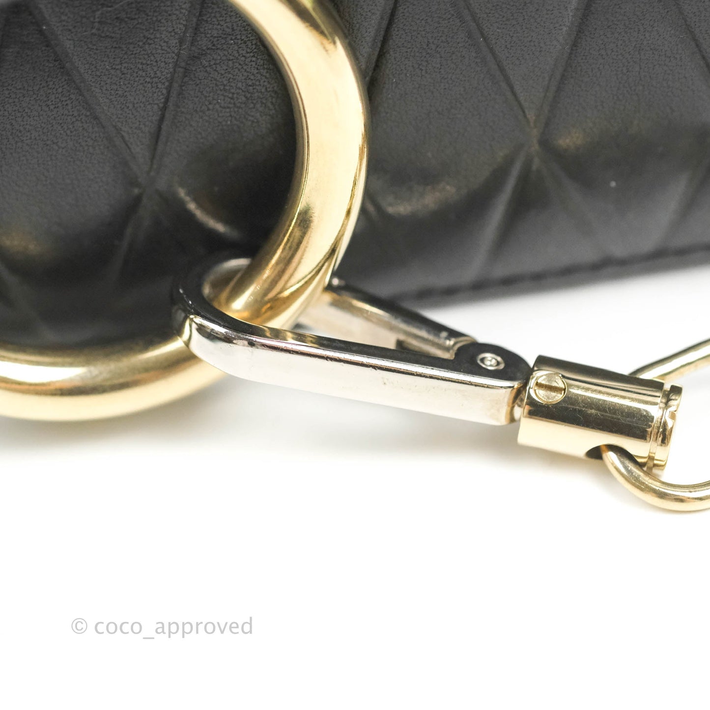 Chloe Small Faye Shoulder Bag Quilted Black Calfskin