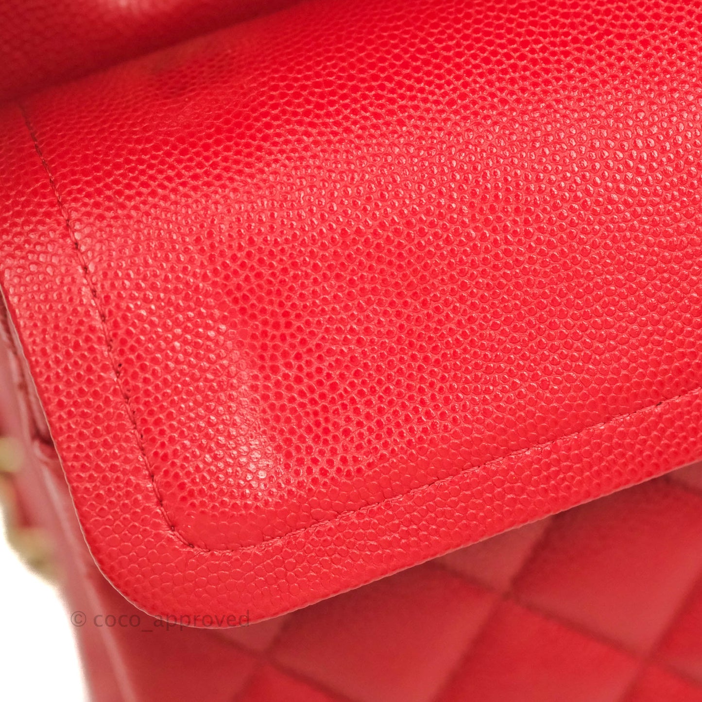 Chanel Classic Small S/M Flap Red Caviar Gold Hardware