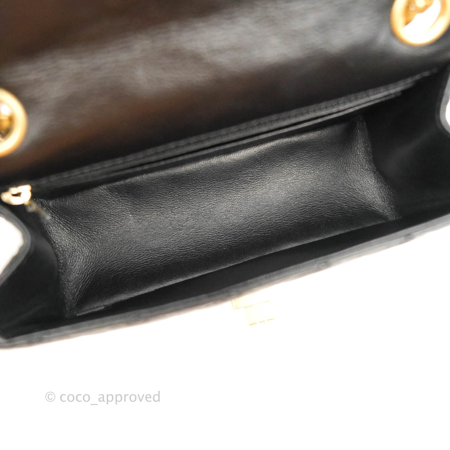 Chanel Mini Reissue 224 Black Aged Calfskin Aged Gold Hardware