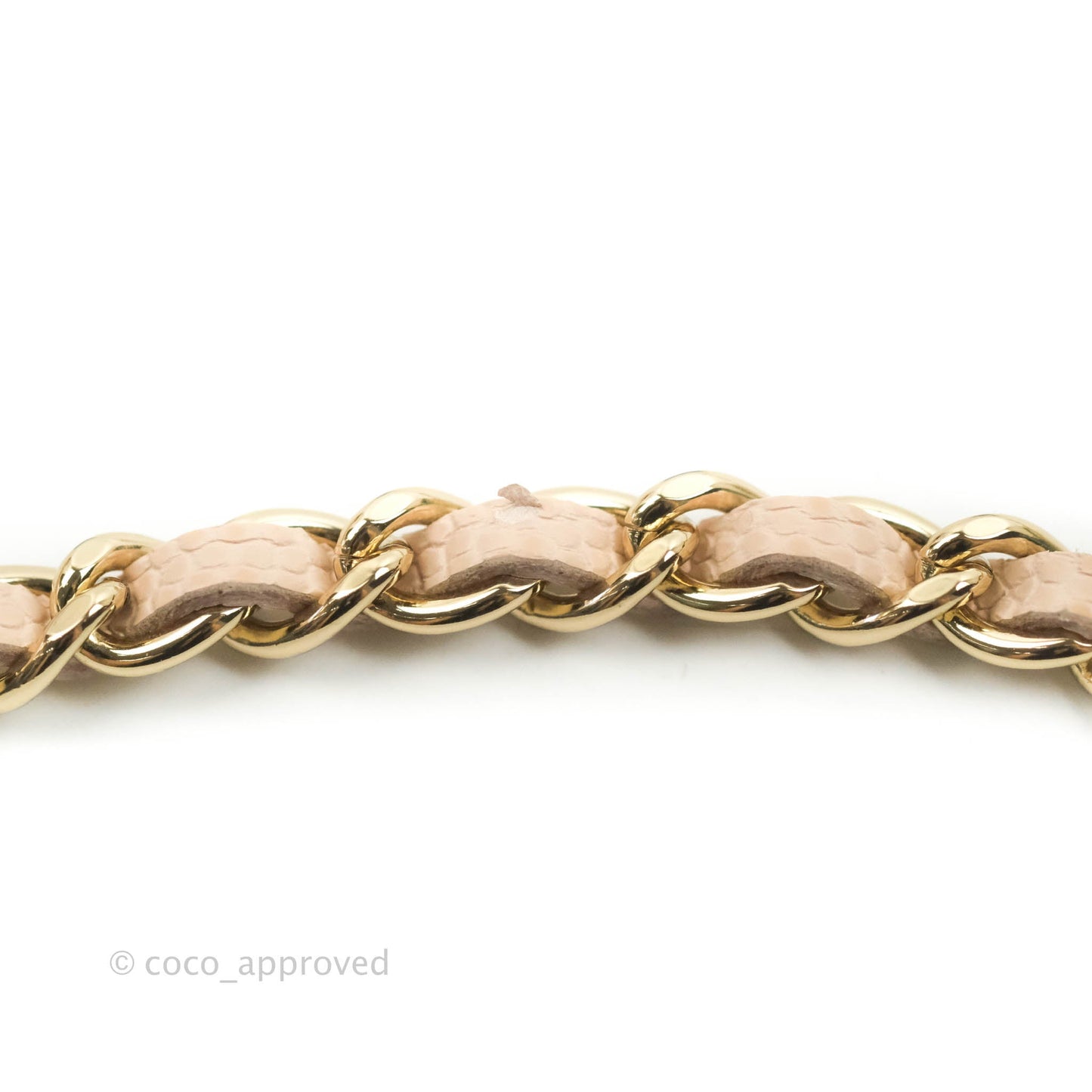 Chanel Quilted Golden Class Wallet on Chain WOC Light Beige Caviar Gold Hardware