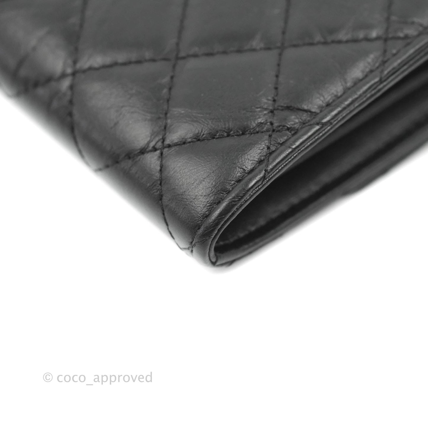 Chanel Reissue 2.55 Clutch With Chain Black Crumpled Calfskin Aged Gold Hardware