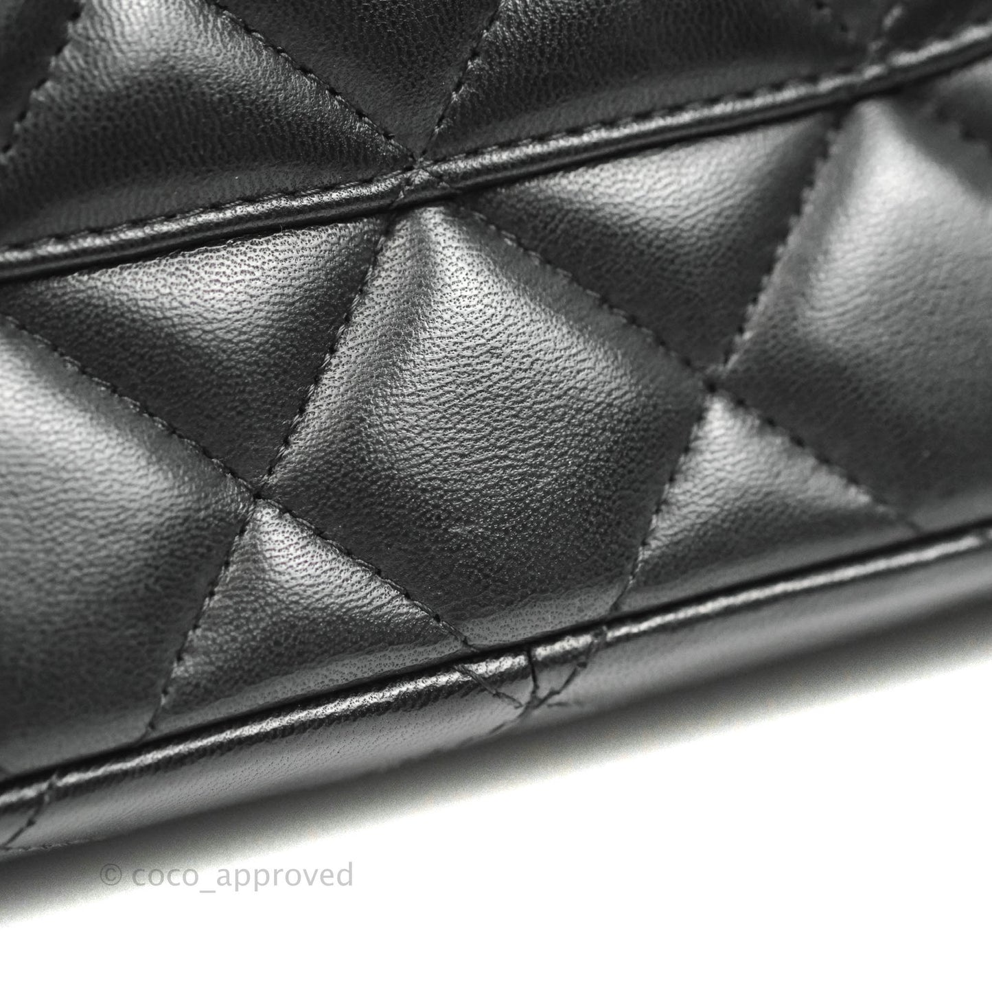 Chanel Jumbo Double Flap Black Lambskin Silver Hardware⁣⁣