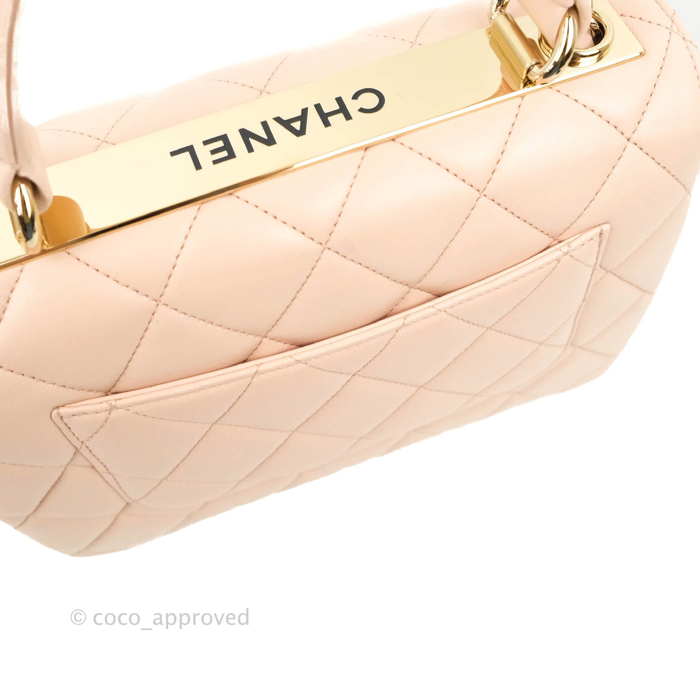 Chanel Small Trendy CC Light Pink Lambskin Gold Hardware