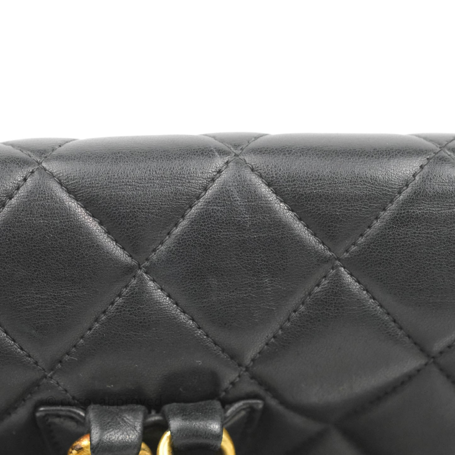 Chanel Vintage CC Duma Backpack Black Lambskin 24K Gold Hardware