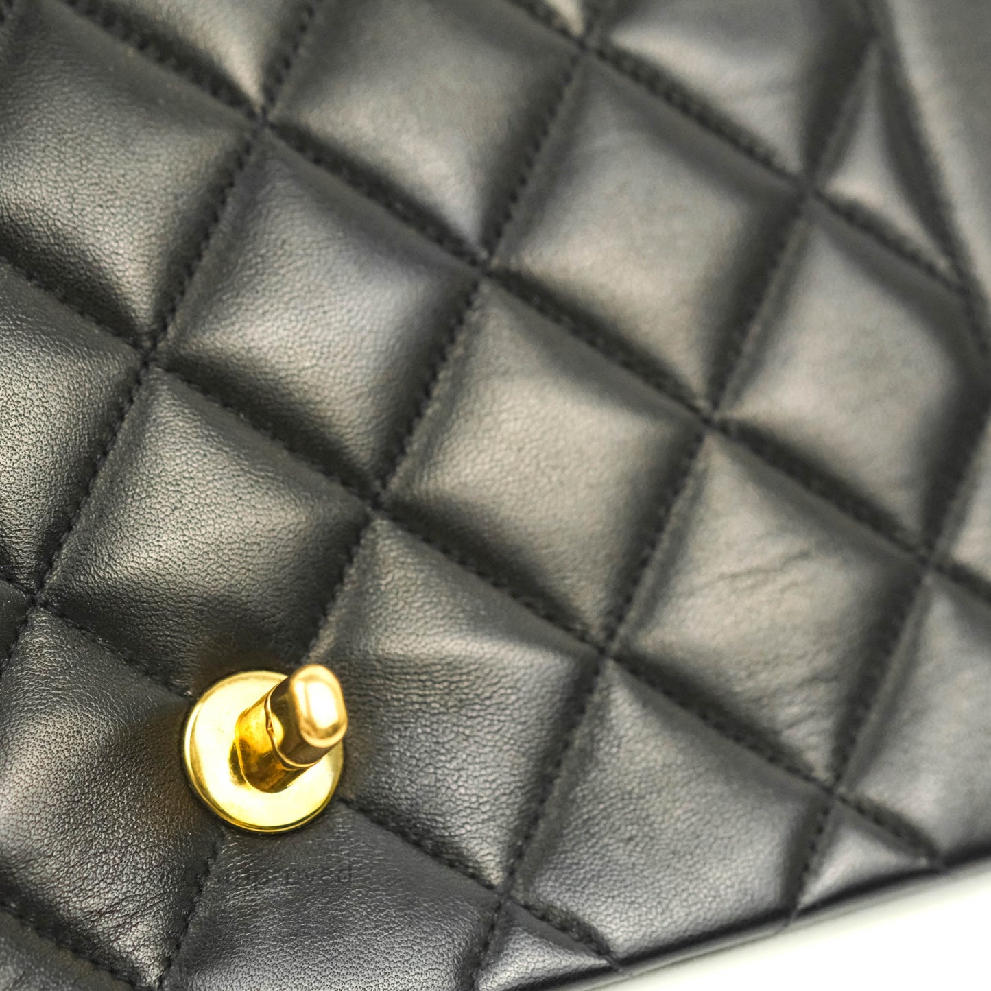 Chanel Vintage Quilted Medium Classic Diana Flap Bag Black Lambskin 24K Gold Hardware
