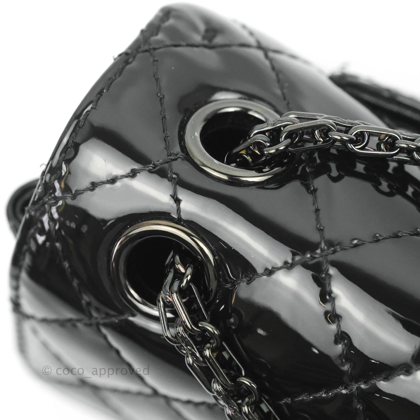 Chanel Quilted Mini Reissue 224 So Black Patent