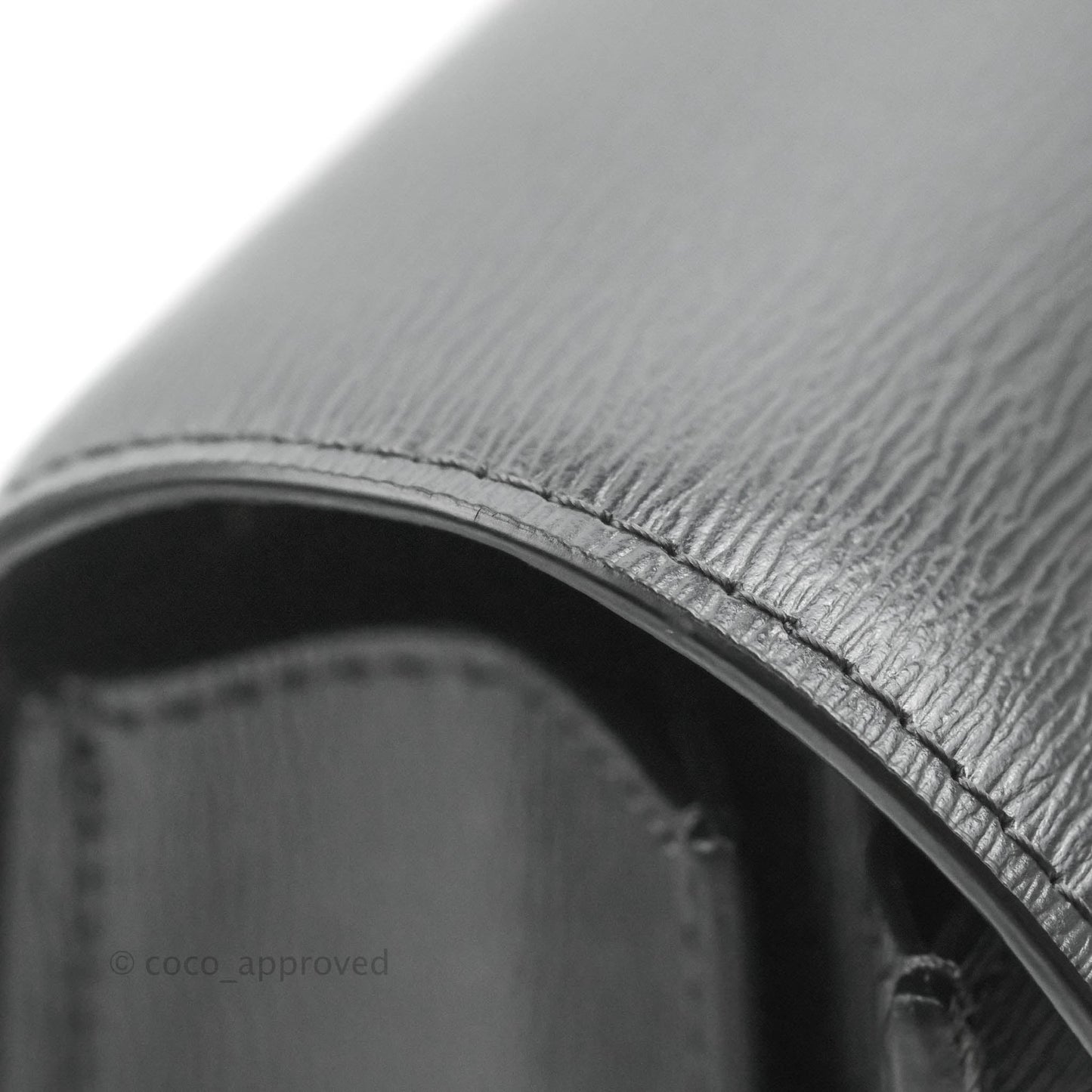 Celine Medium Classic Box Flap Dark Grey Liege Calfskin