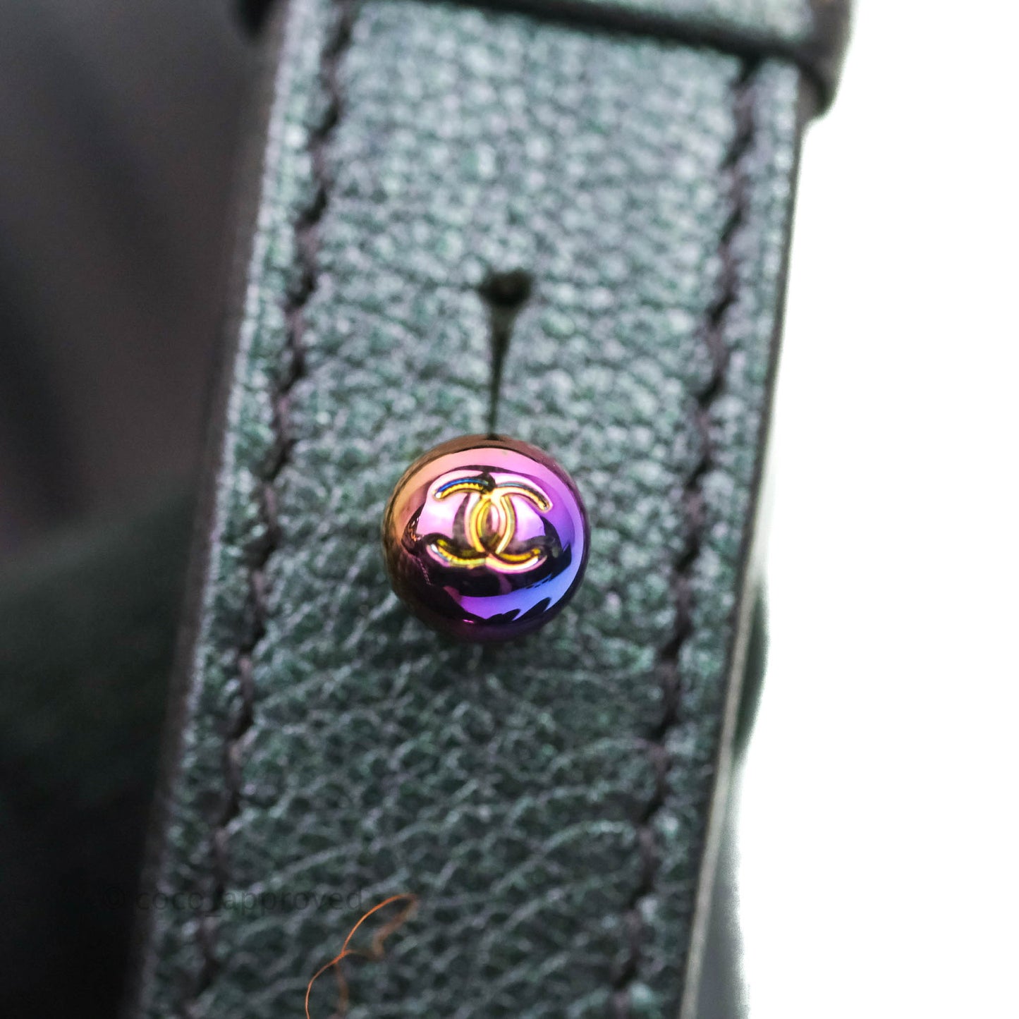 Chanel Medium Boy Bag Iridescent Purple Calfskin Mermaid Rainbow Hardware