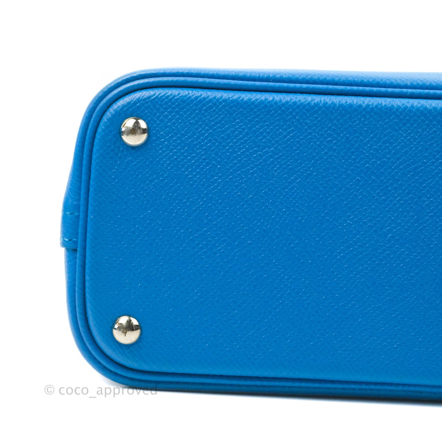 Hermès Bolide 27 Blue Epsom Silver Hardware
