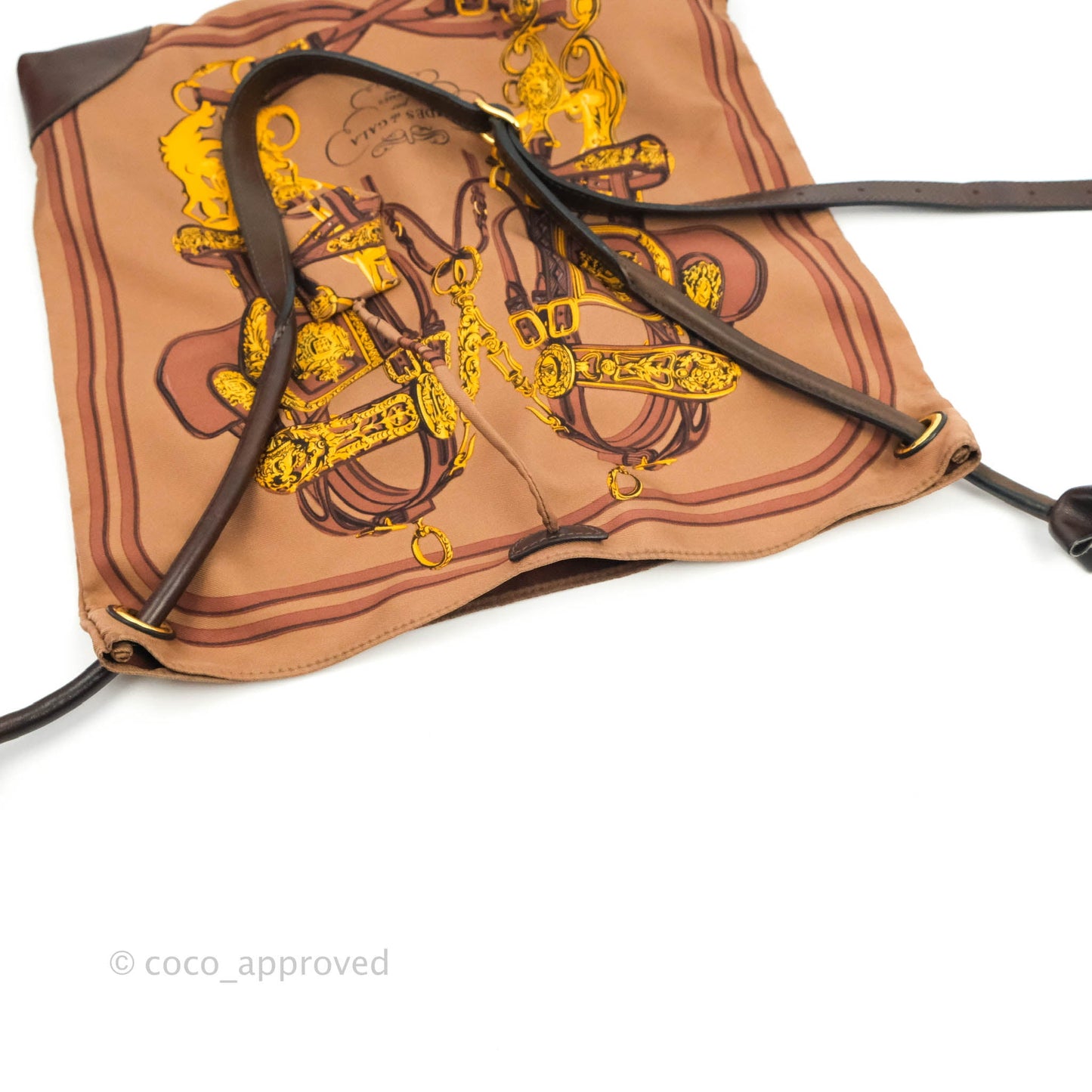 Hermès Silk City Tote Bag Marron
