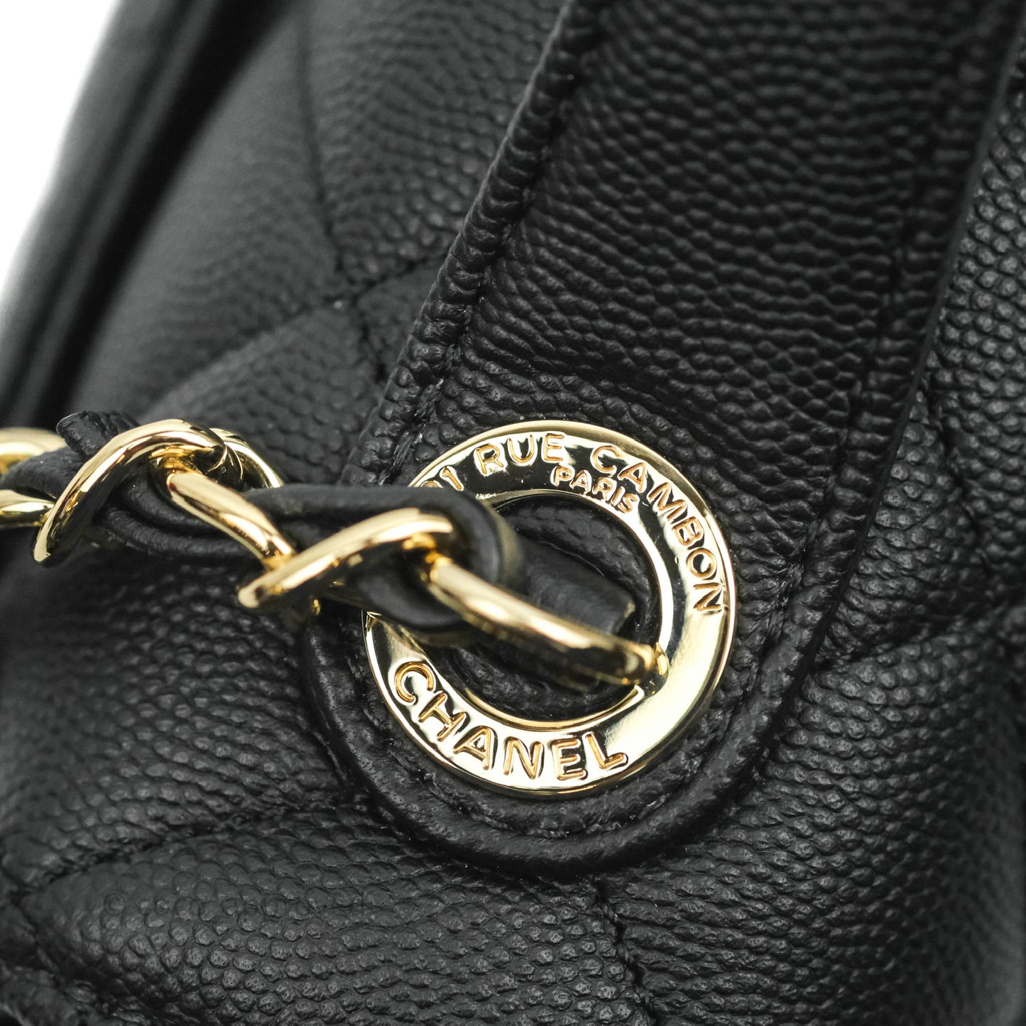 Chanel Quilted Medium Business Affinity Flap Black Caviar Gold Hardware