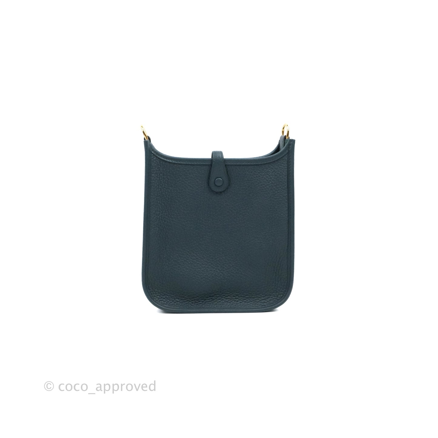 Hermès Mini Evelyne 16 Vert Cypress Clemence Gold Hardware