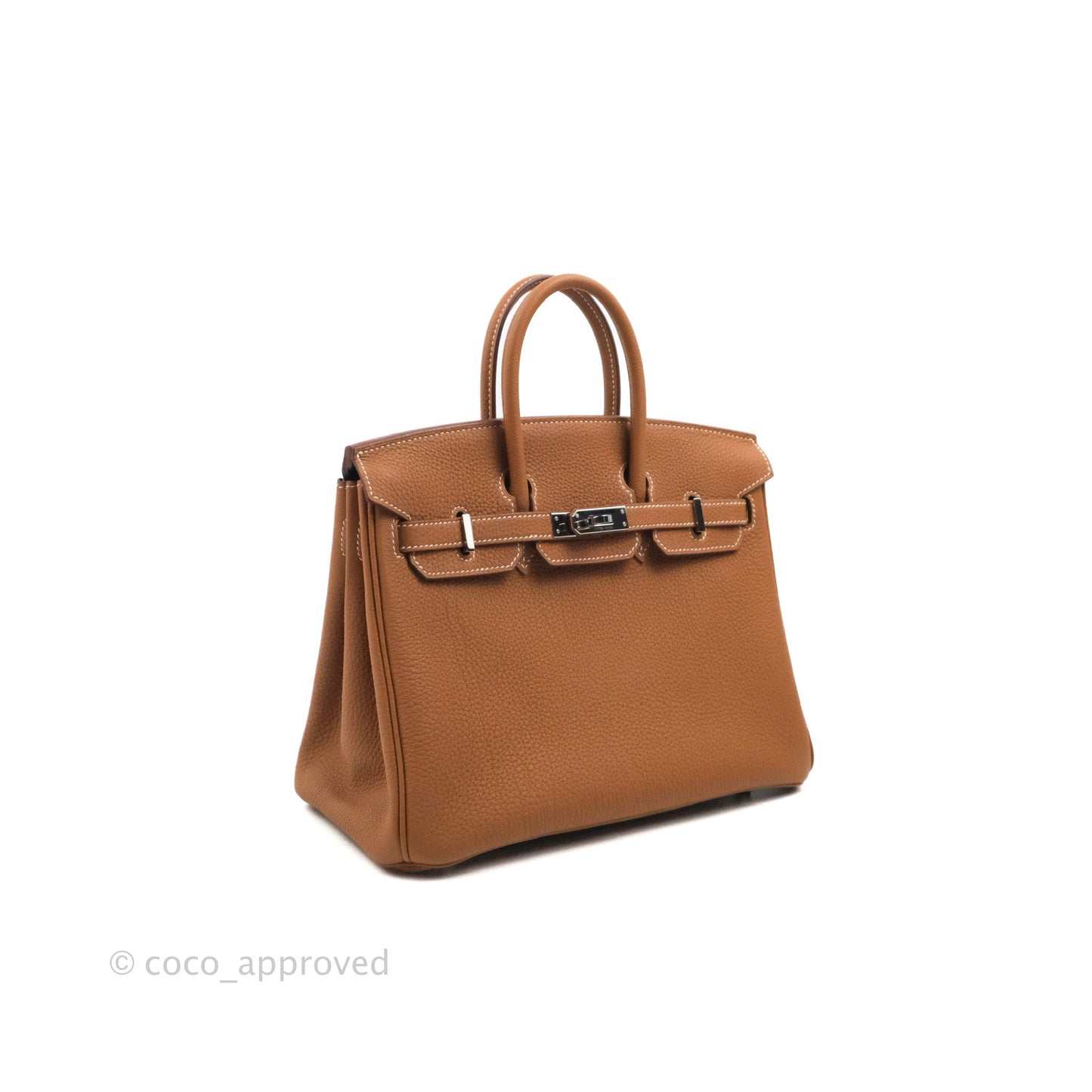 Hermes Birkin 25 Gold Togo Palladium Hardware