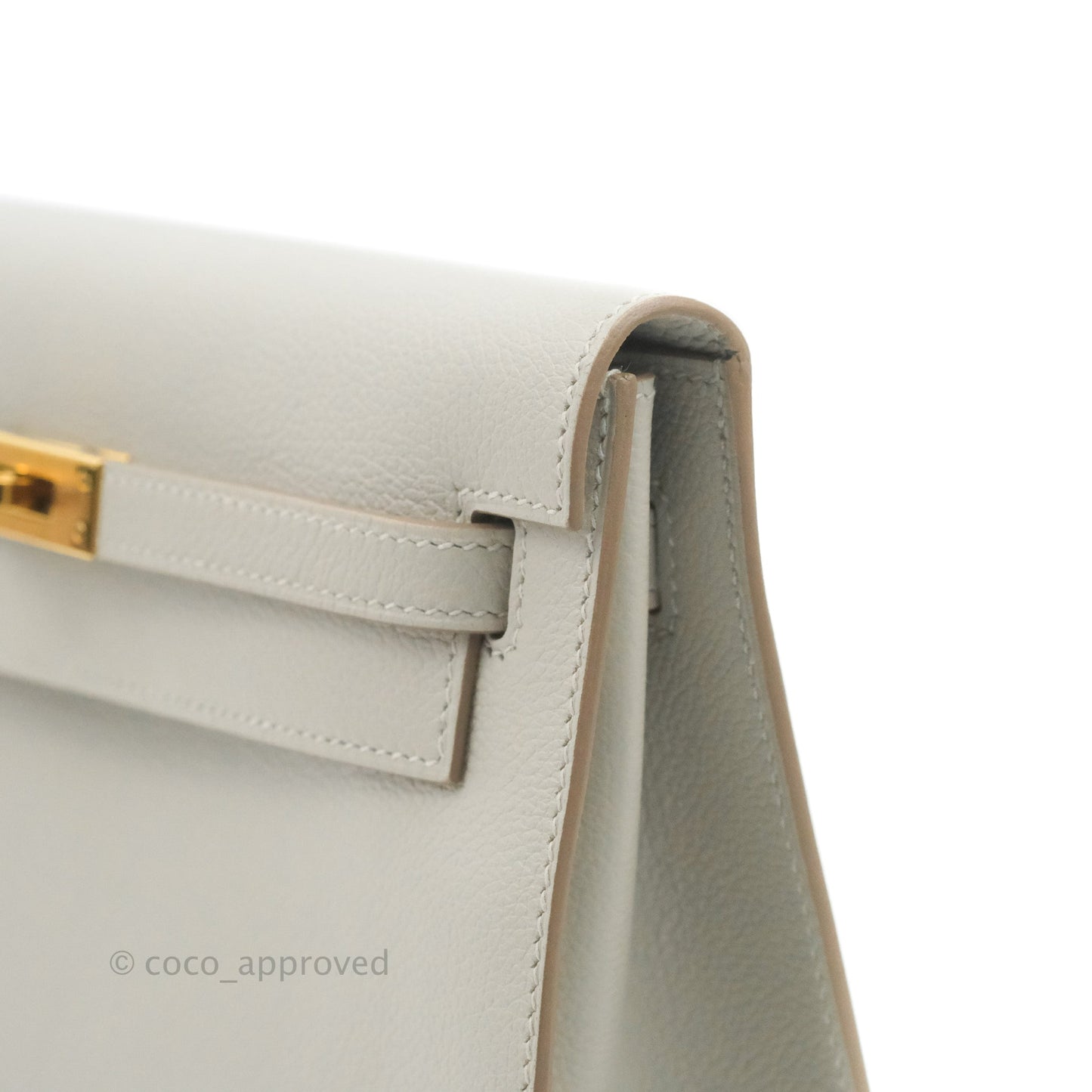 Hermès Kelly Danse II Bag Gris Perle 80 Evercolor Gold Hardware