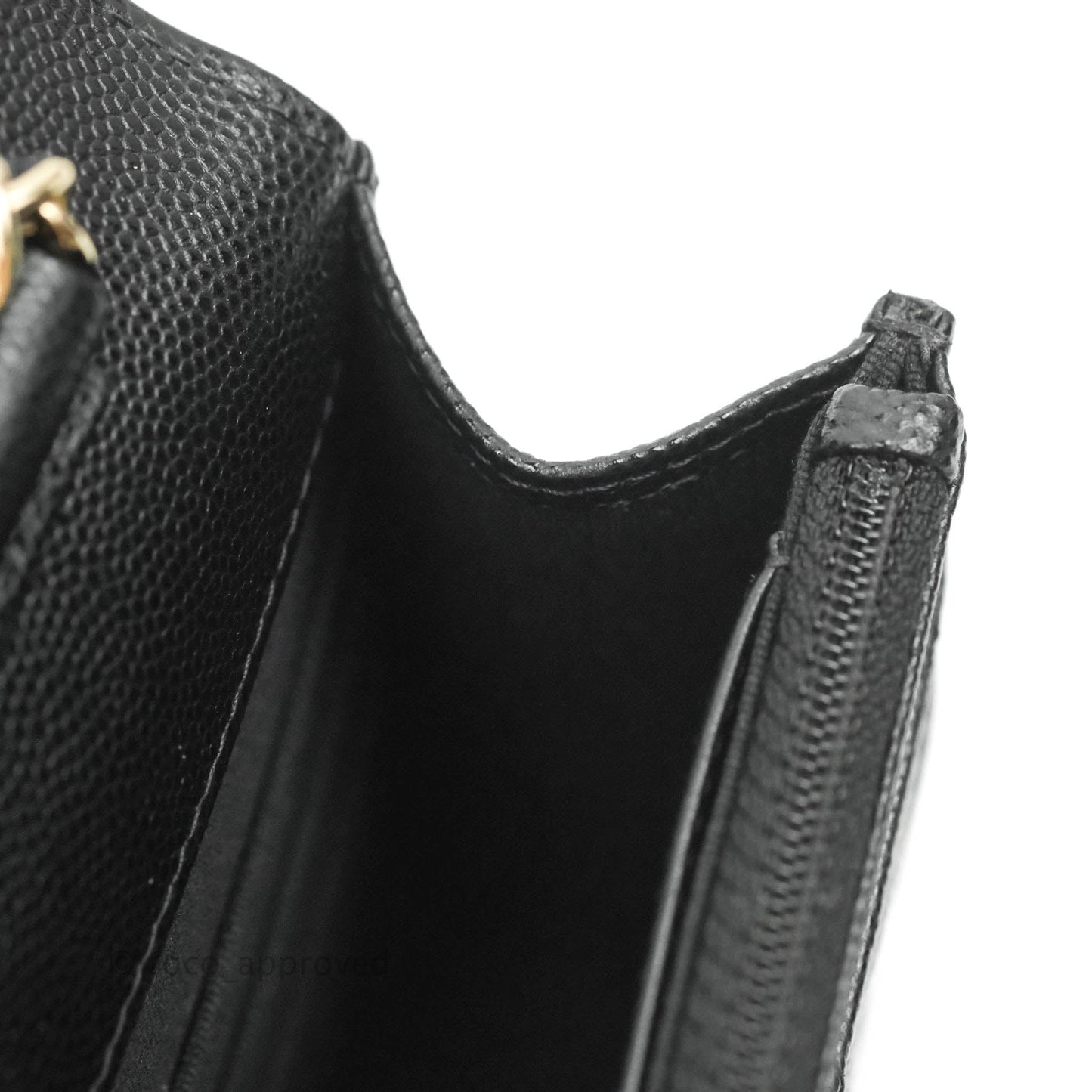 Chanel Quilted WOC Black Caviar Gold Hardware With Charms