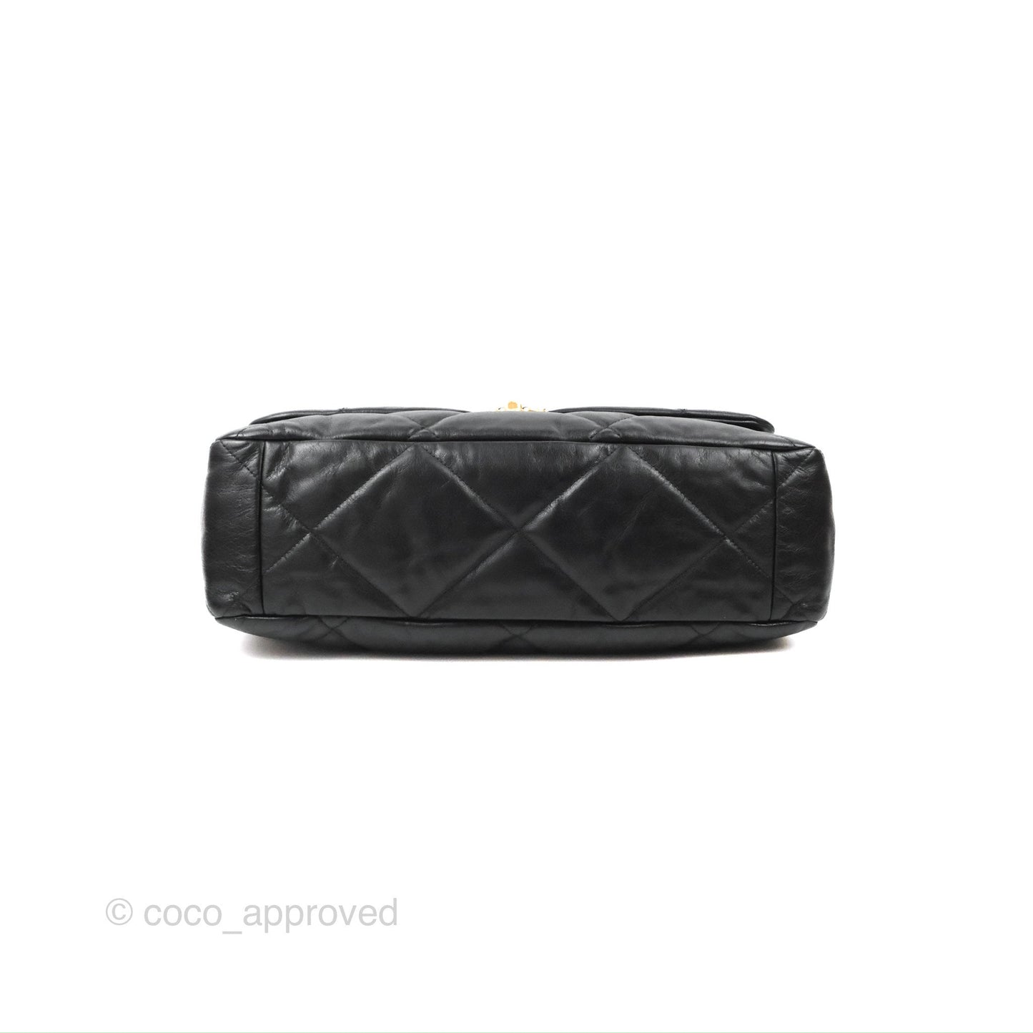 Chanel 19 Maxi Flap Bag Black Goatskin Mixed Hardware