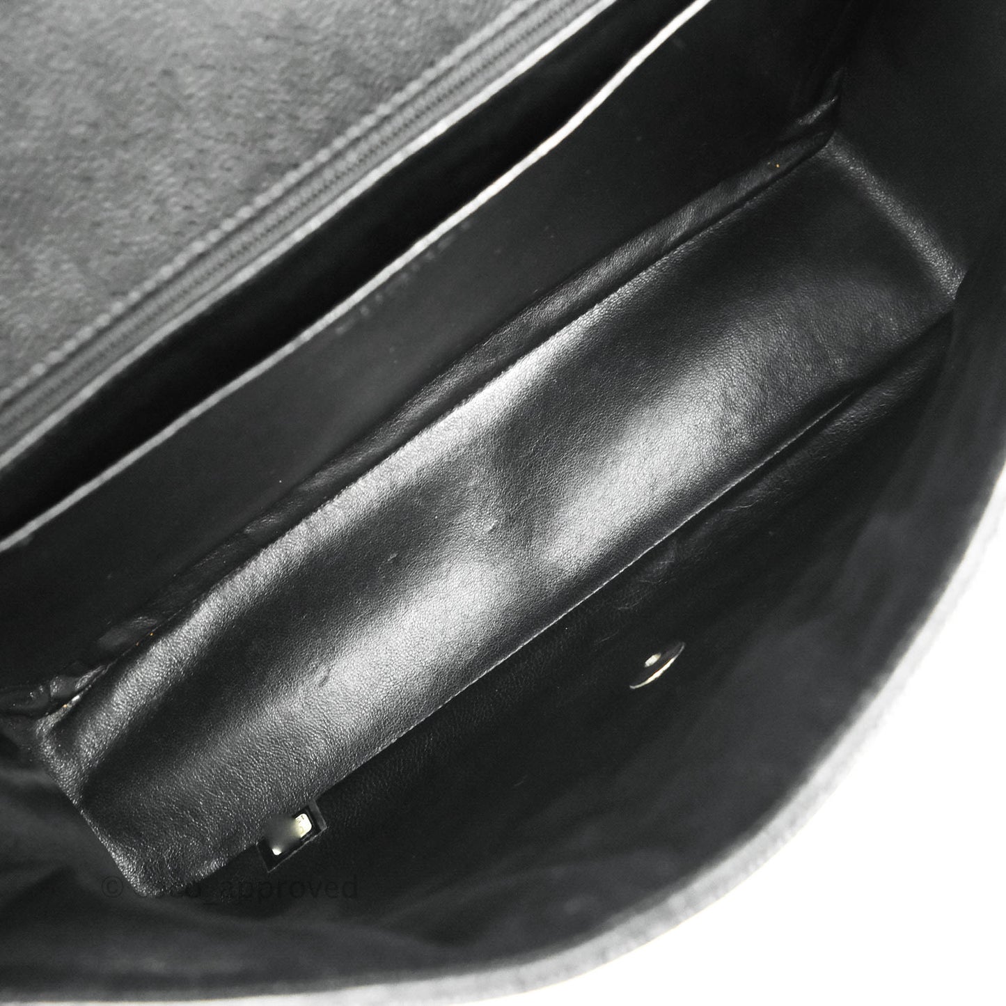 Chanel Quilted Maxi Single Flap Black Caviar Silver Hardware