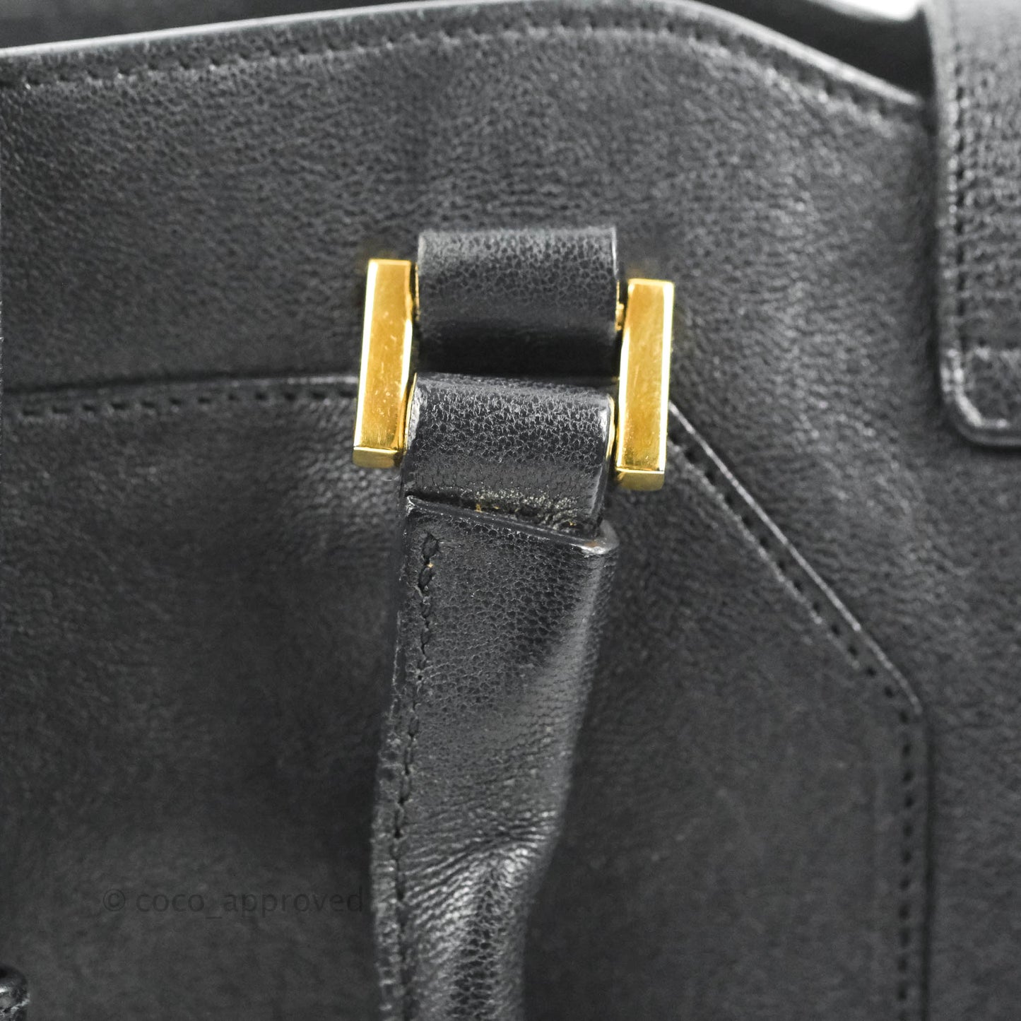 Saint Laurent Cabas Chyc Dark Navy Gold Hardware