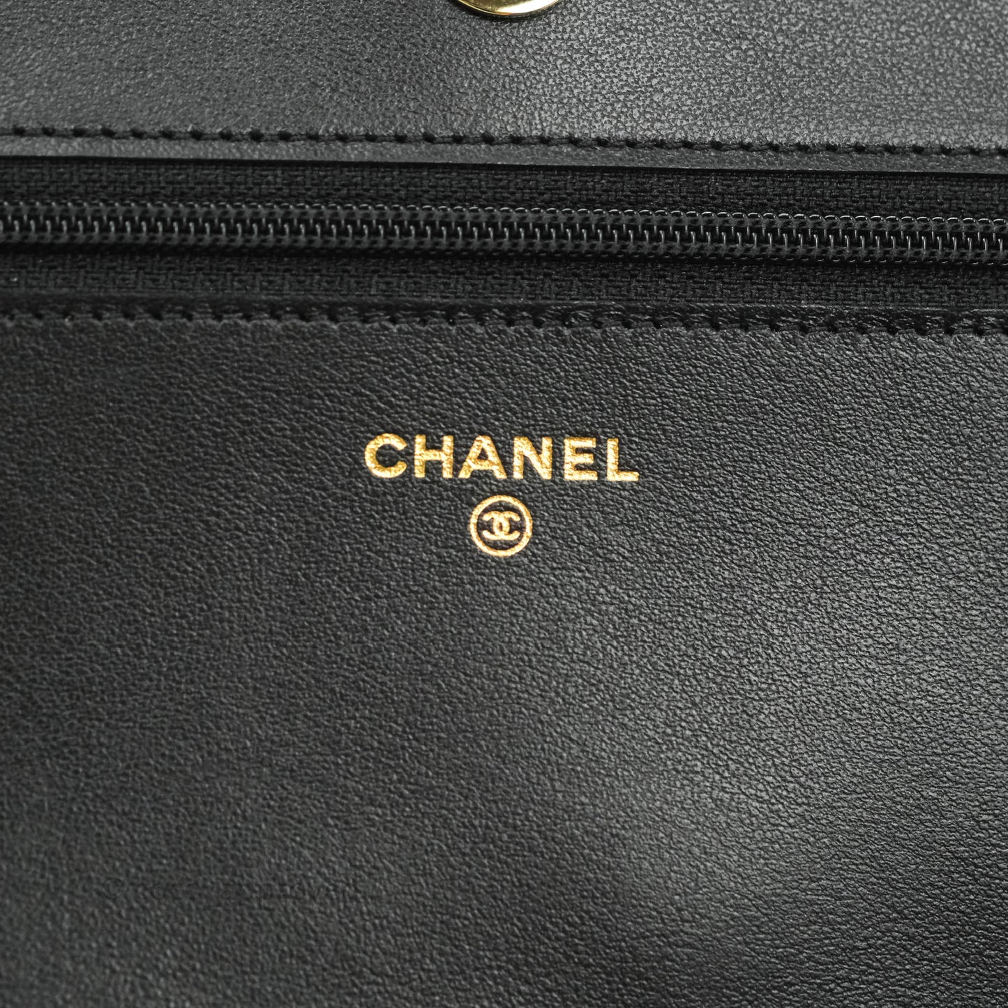 Chanel Quilted Boy Wallet on Chain WOC Black Caviar Gold Hardware