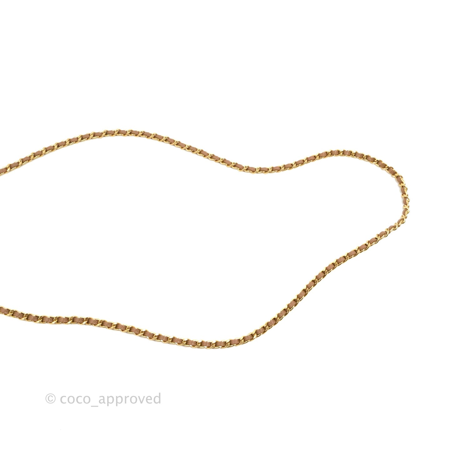 Chanel CC Chain Clutch with Chain Beige Caviar Gold Hardware