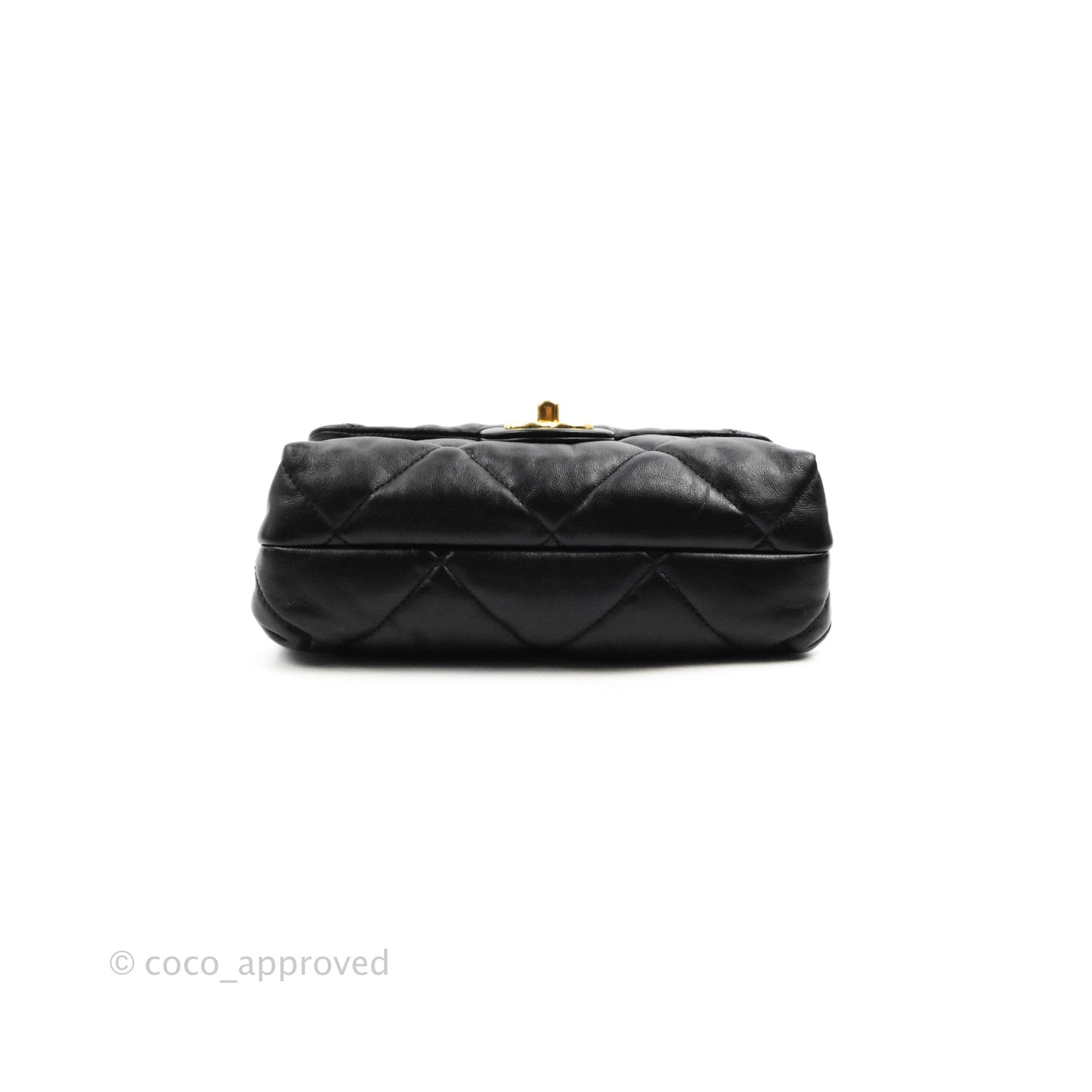 Chanel Small Flap Bag Black Lambskin Aged Gold Hardware 22-23FW